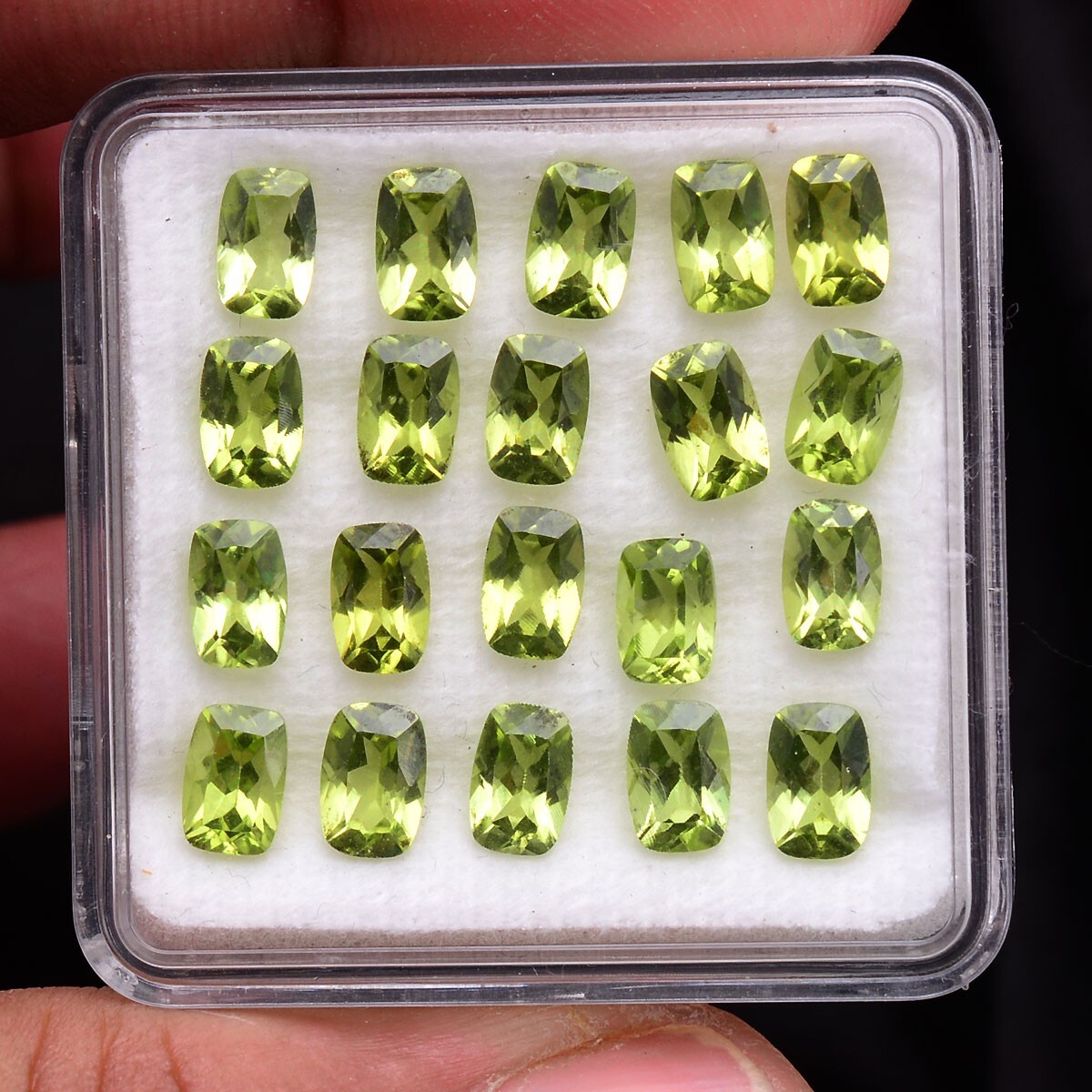 20 Pcs VVS Natural Peridot 6mm*4mm Calibrated Ravishing Color Lustrous Gemstones