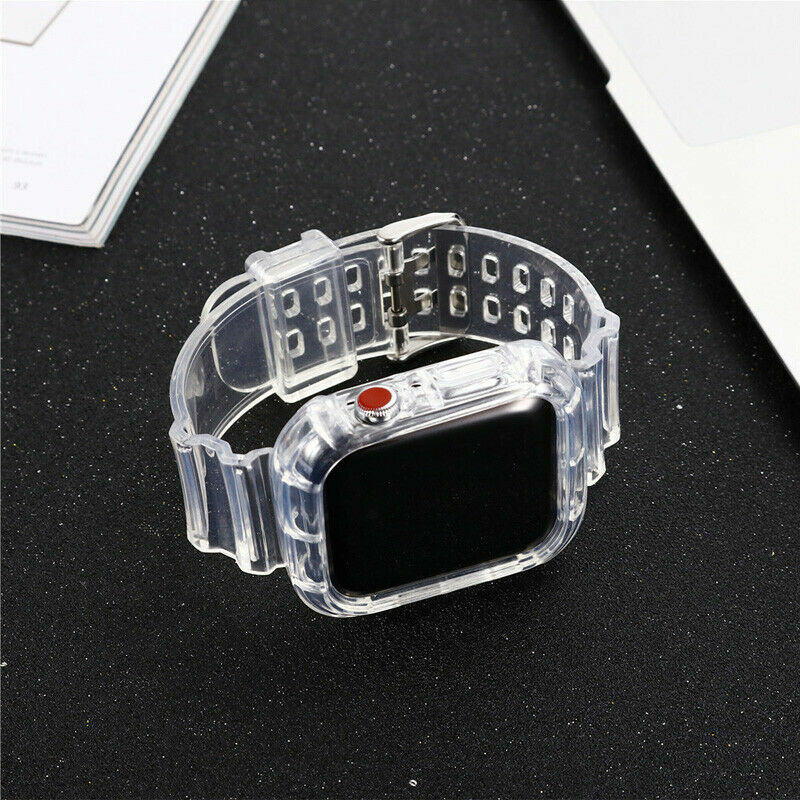 Silicone TPU Sport Watch Band Strap For Apple Watch Series 6/5/4/3/2/1 iwatch SE