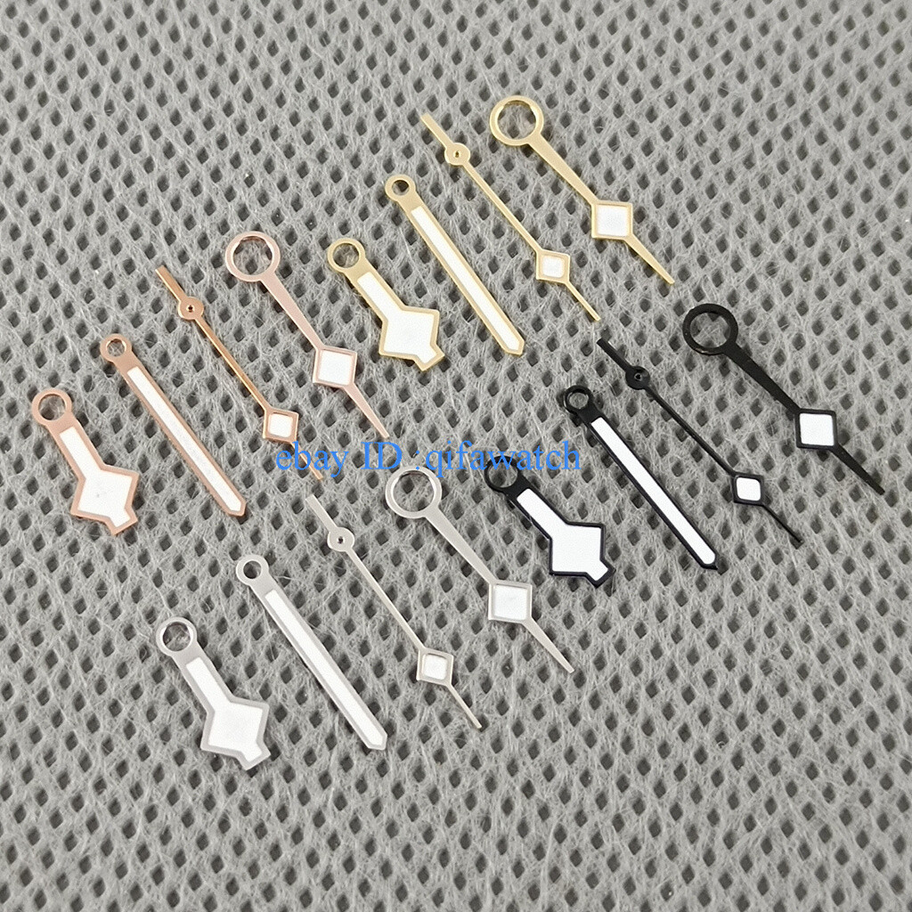 Luminous sterile black silver rose gold yellow GMT Watch hands Fit NH34 Movement