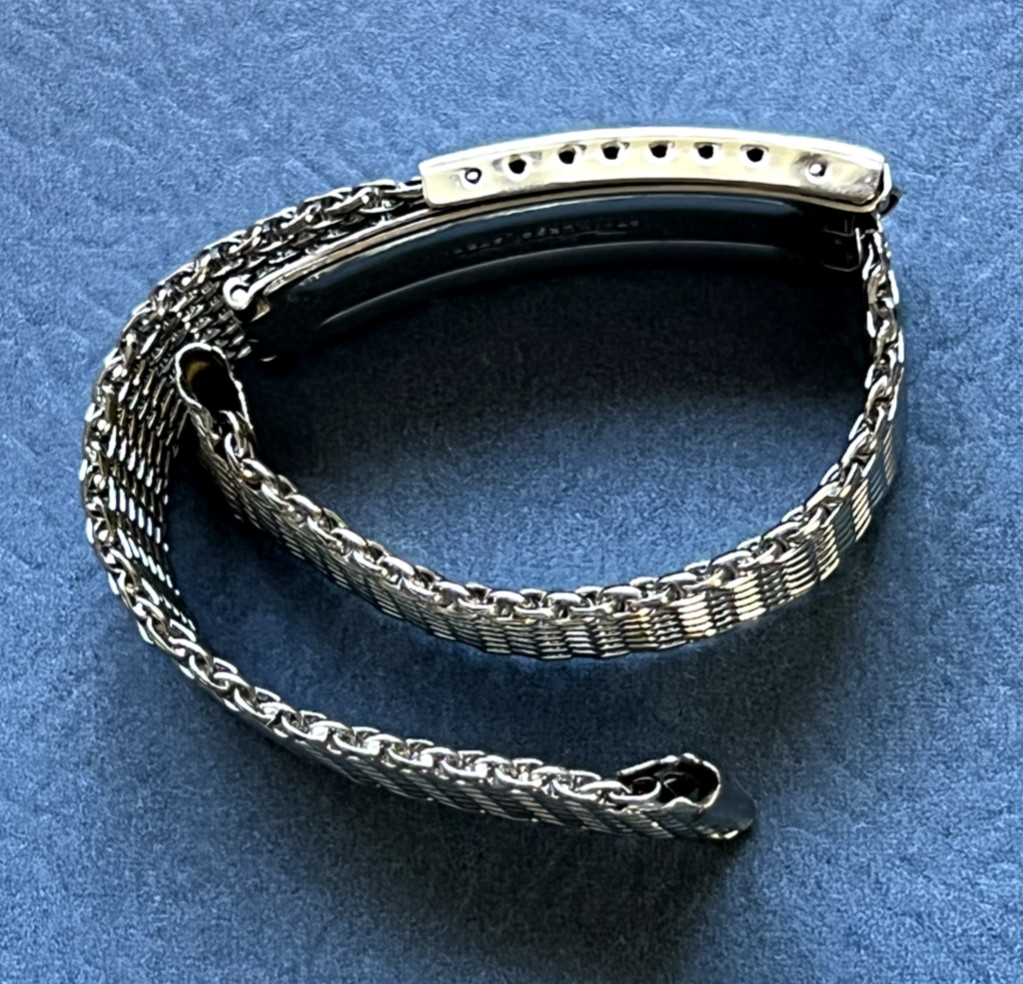 OMEGA, Stainless Steel Shark Mesh BAND, 19mm Fixed Curved Ends, 1960’s-70’s, NOS