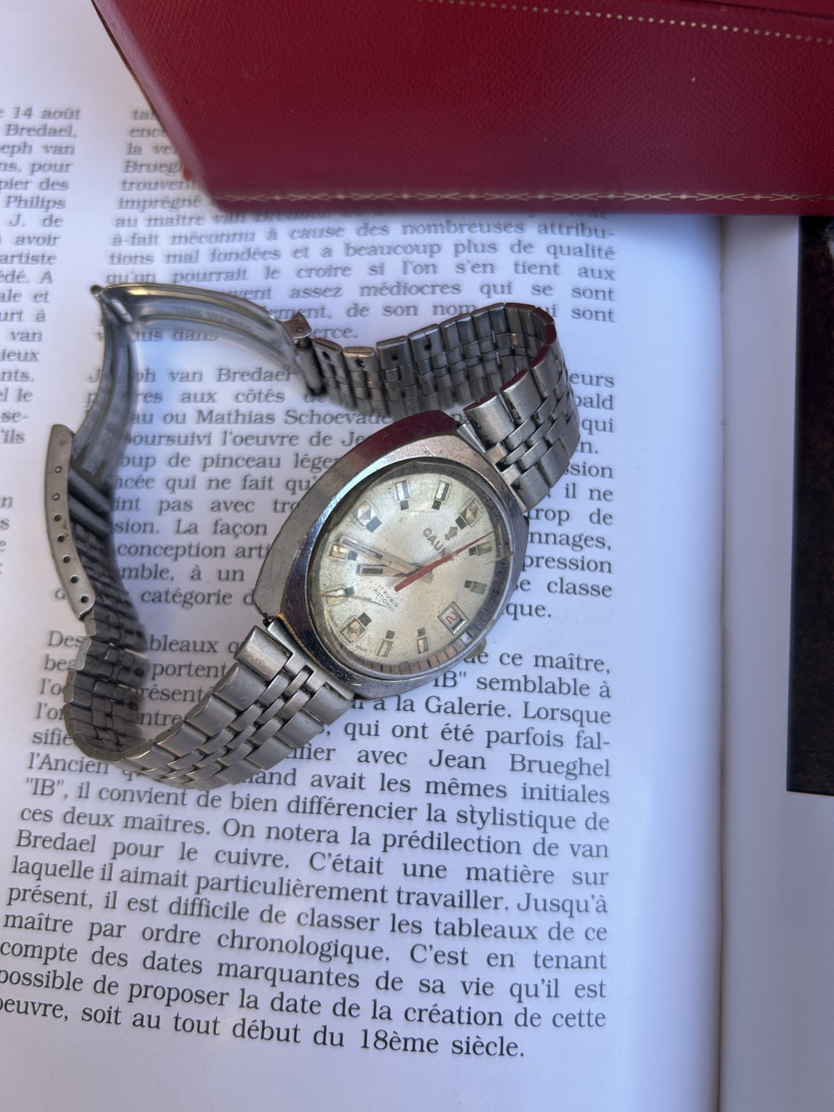 Cauny Prima Vintage Watch Automatic 17 Rubis Date Swiss Made Rare Men Wristwatch