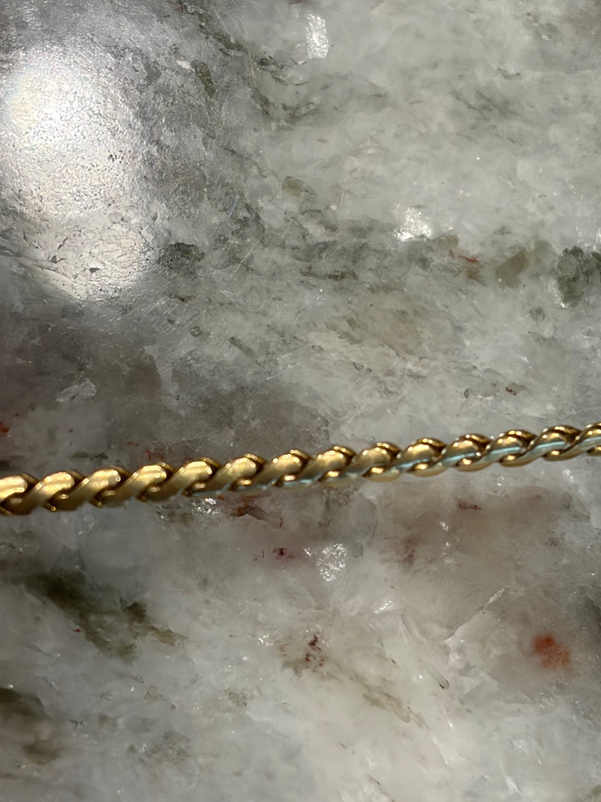 Solid 18k Gold 17.4g Vintage UnoAErre Serpentine Link Chain Necklace Italy 24.5″