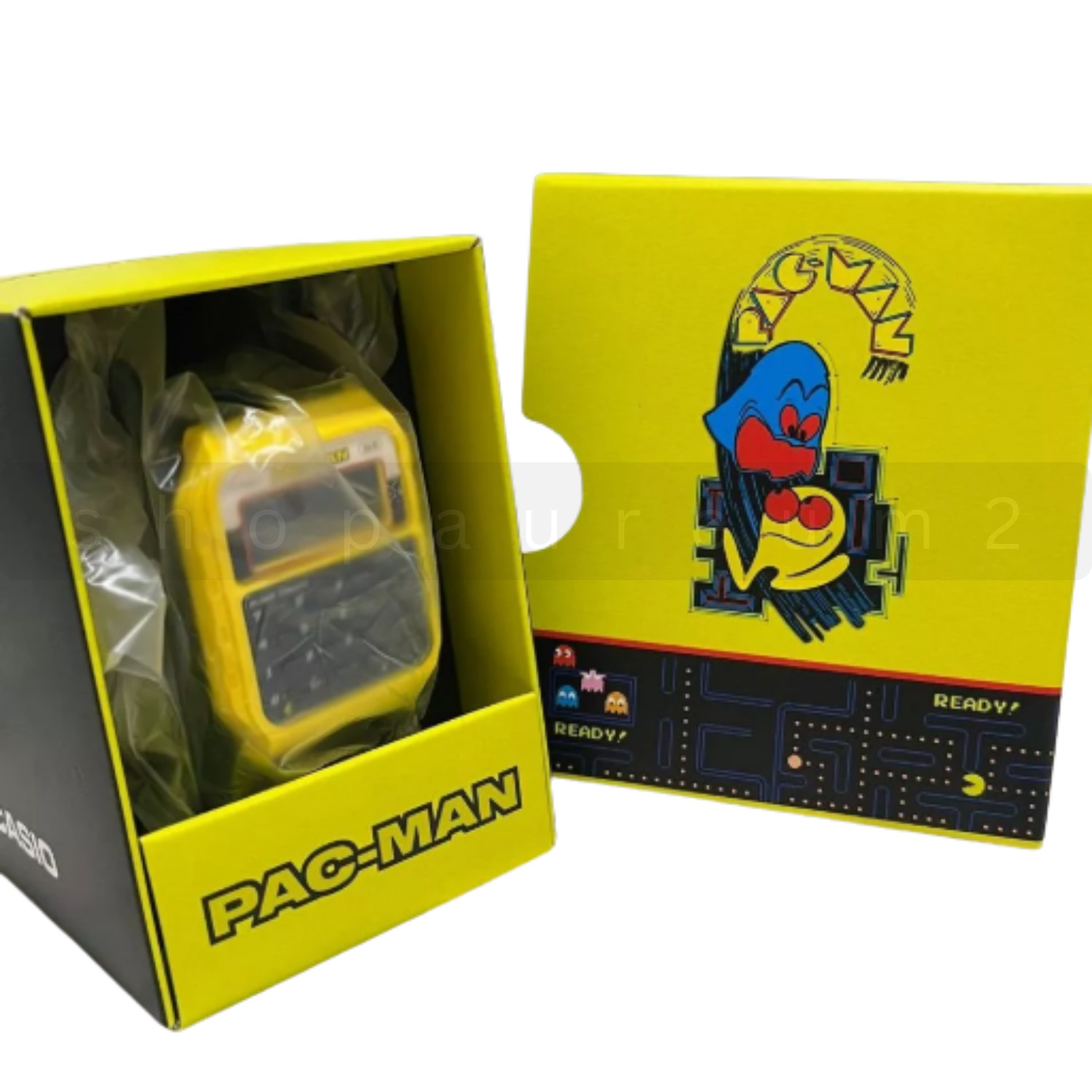 Casio Digital PAC-MAN Collaboration Alarm Chrono Calculator CA-53WPC-1B Watch