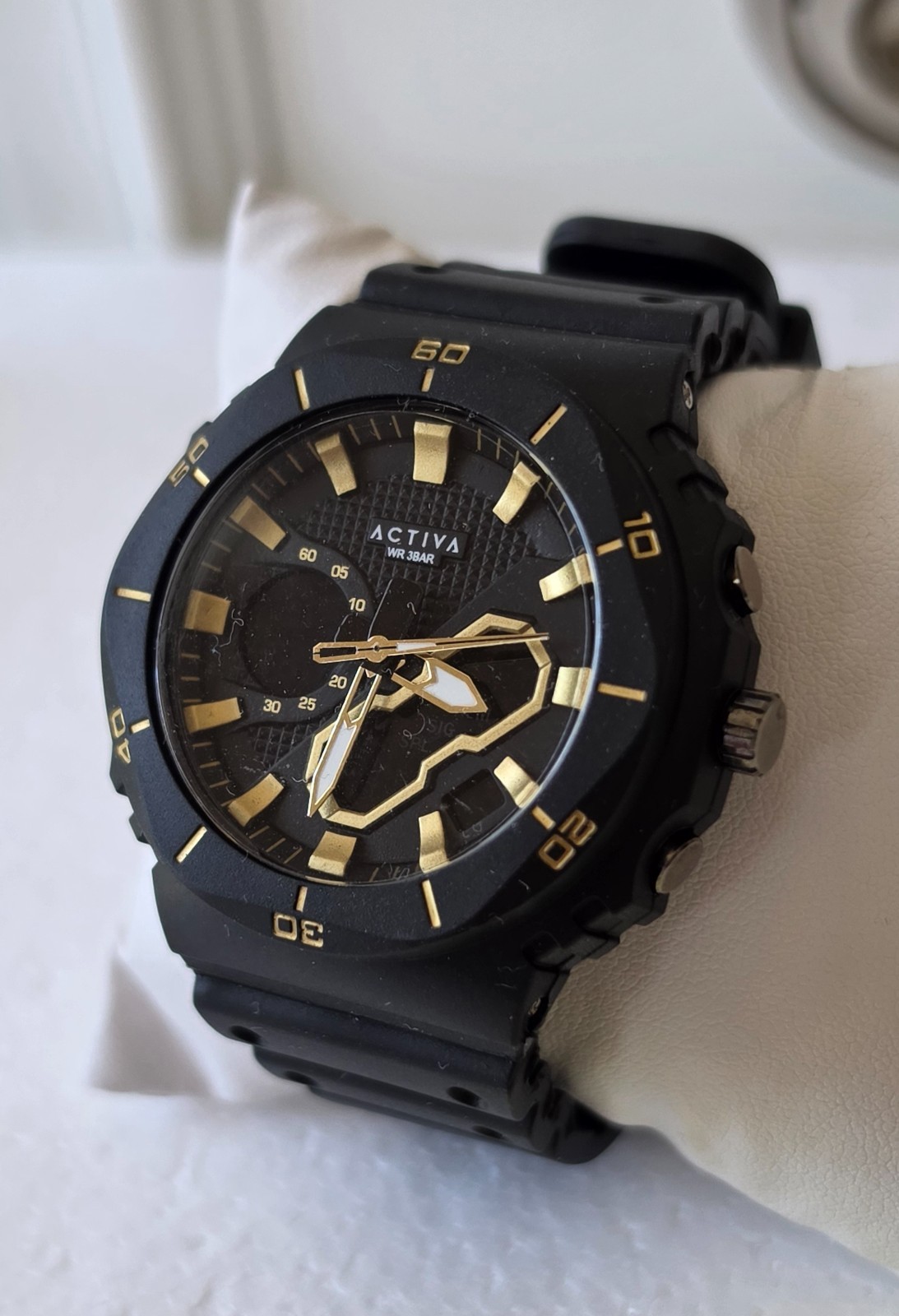 Activa x Invicta Digital Men’s Watch 48mm Black ACW8120-003