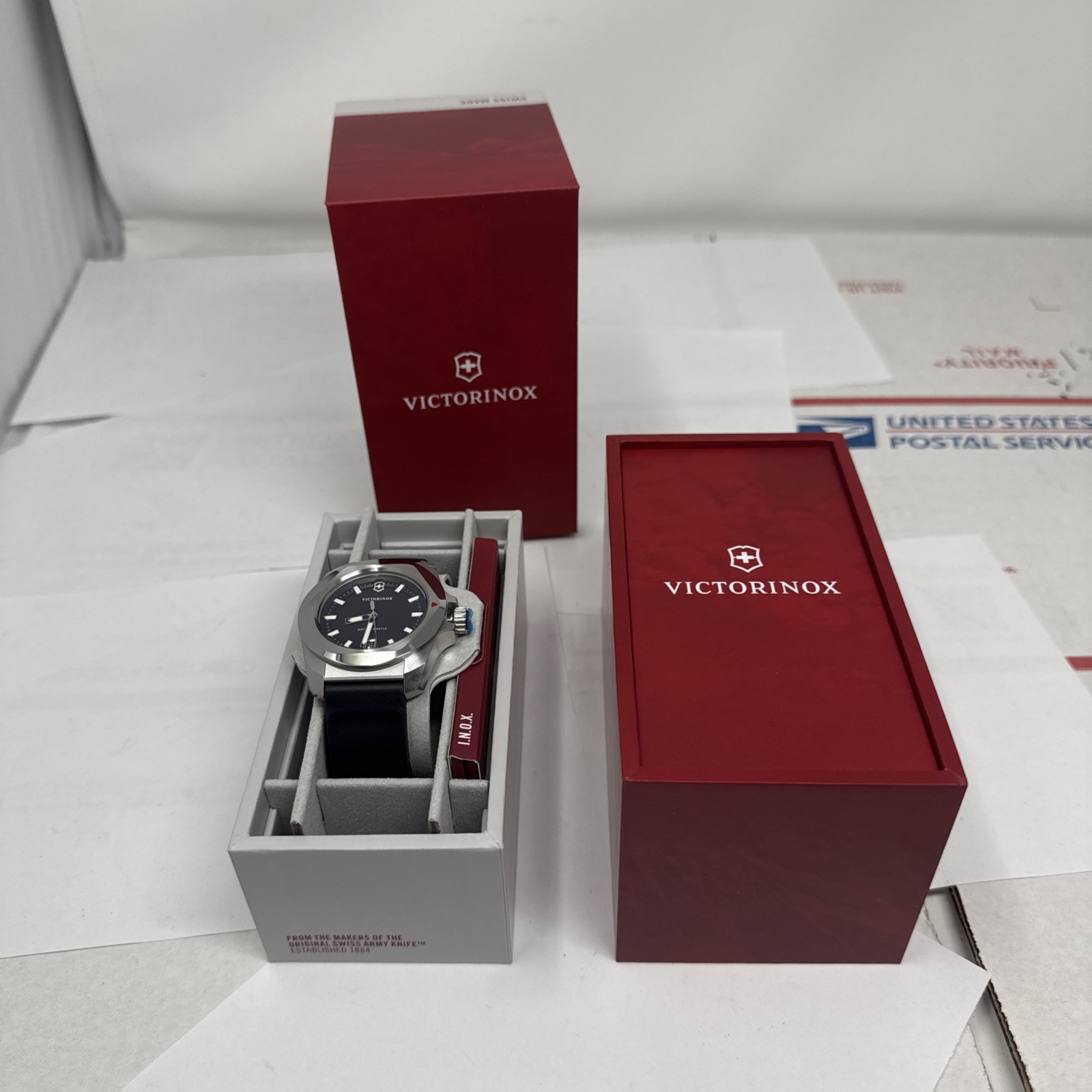 Victorinox I.N.O.X. Quartz Black Dial 41mm Men’s Watch 242028