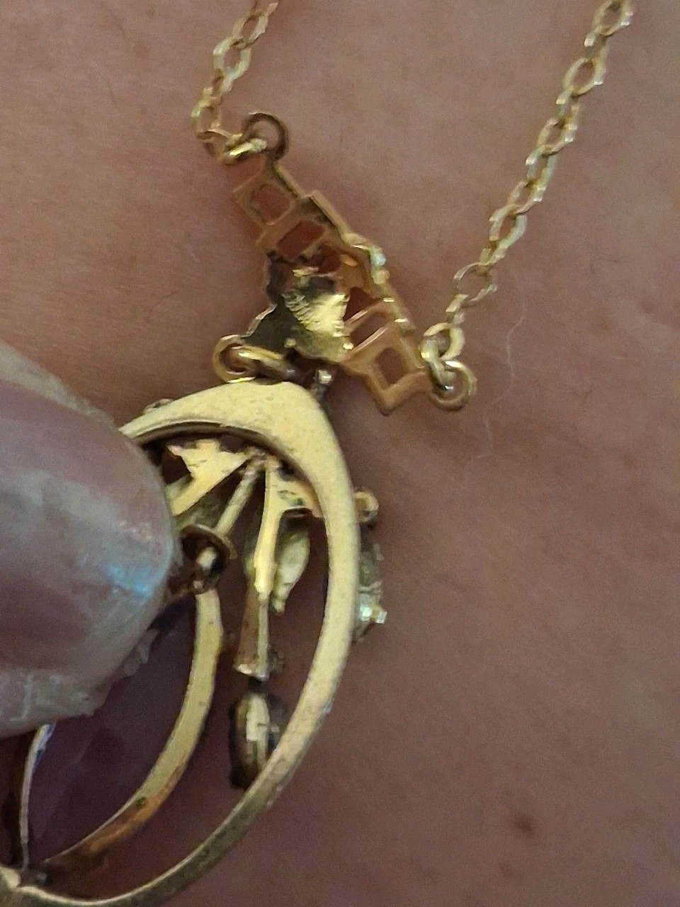 Beautiful Black Hills 12k Gold Gold Filled Amethyst Necklace