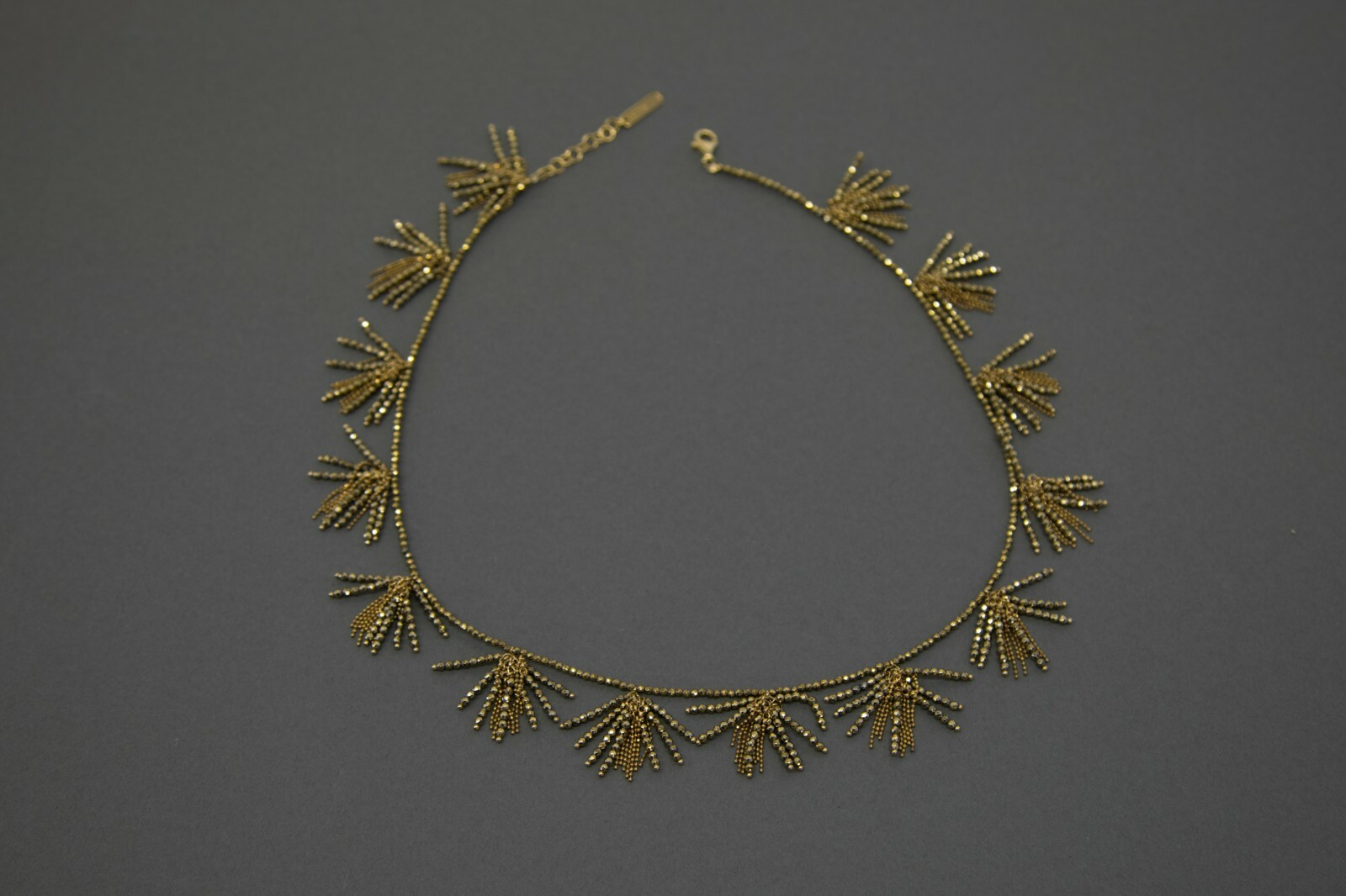 NWT$1475 Brunello Cucinelli Beaded Multi-Fringe Drop Necklace W/ 925 Silver A191