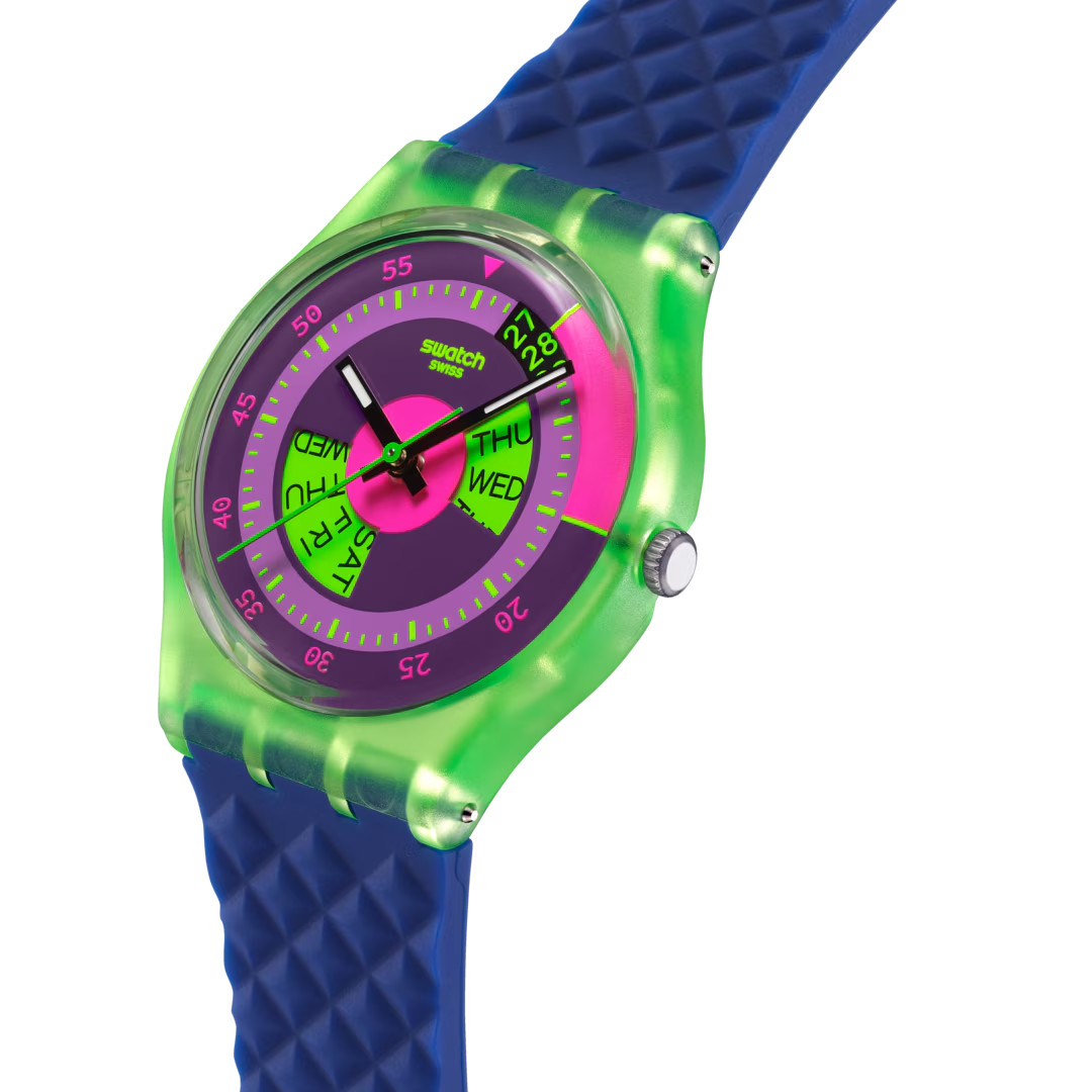 [swatch] NEON SKYCHART SO28G704 Day Date Quartz NEW