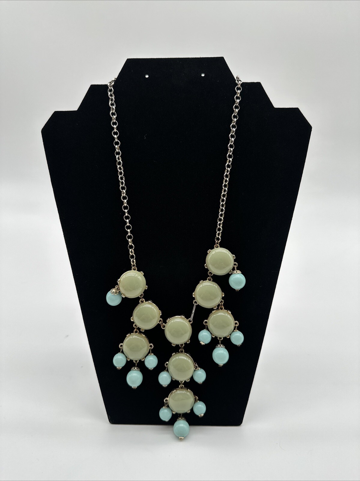 Hawaii Sea Glass Boho Stack Hippie North Shore Turquoise Necklace-13In…34