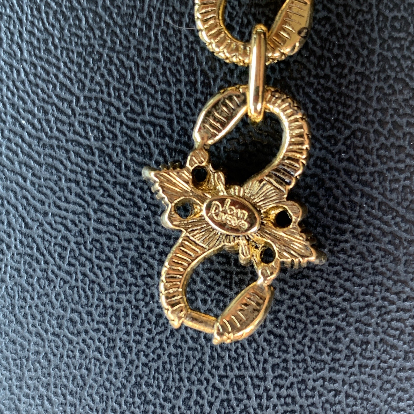 Joan Rivers Gold Tone Link Snake Chain Bracelet with Multi Colored Rhinestones