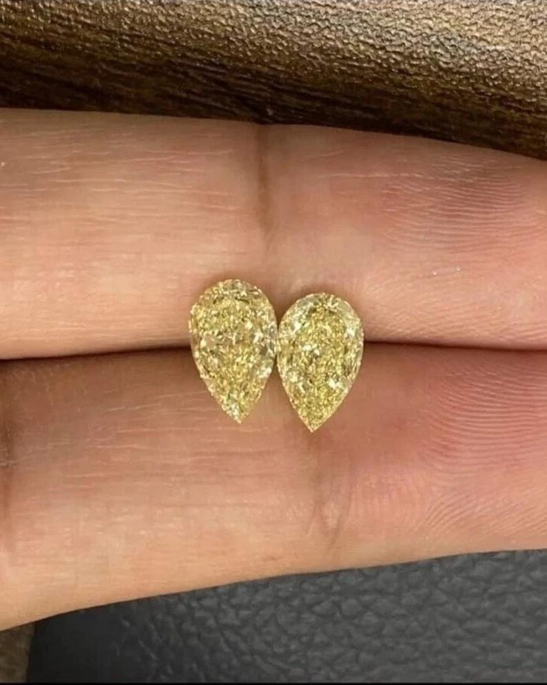 100 Pec Blue, Pink Yellow, White Lab Grown Moissanite VVS1 D Grade 6x4mm