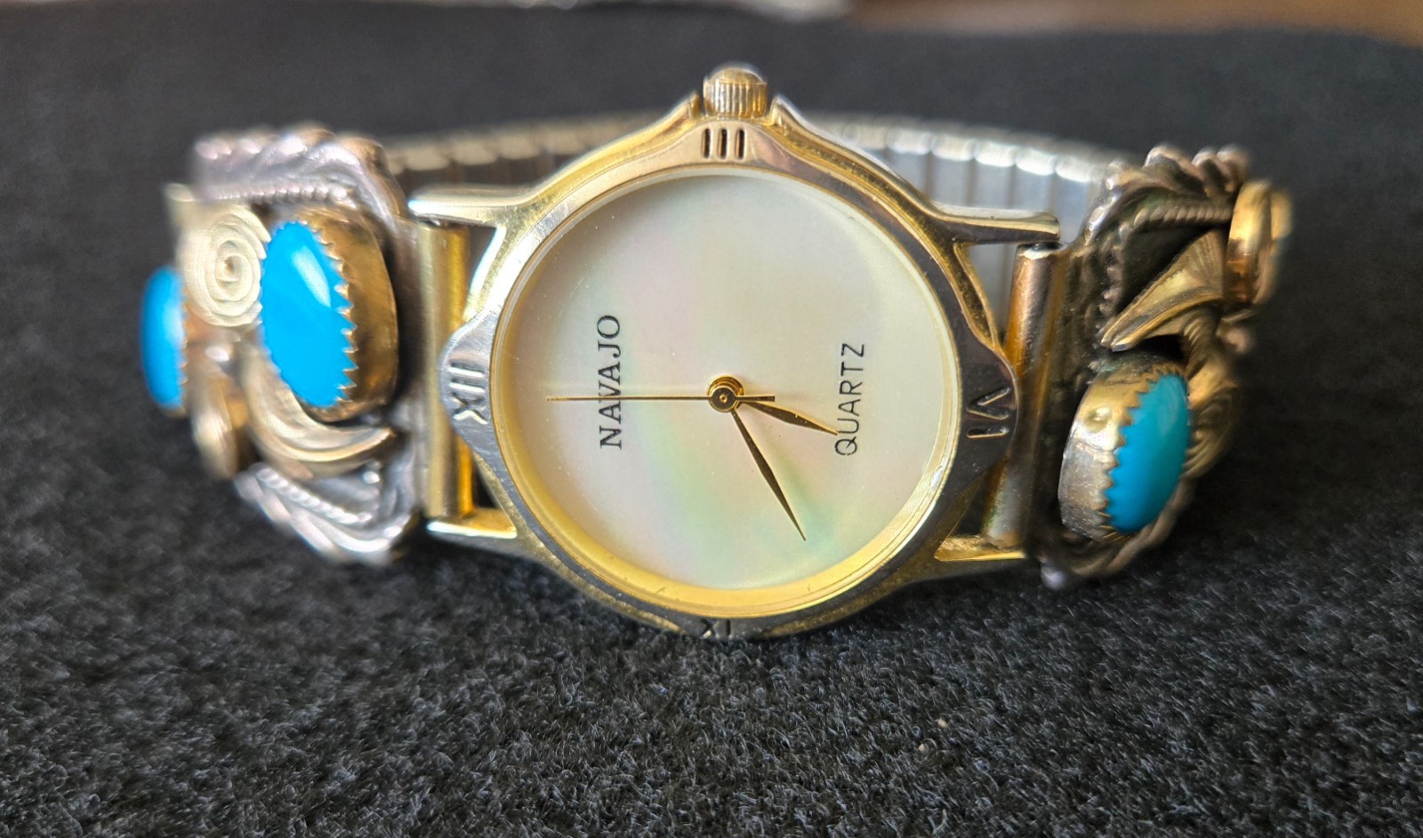 Navajo Quartz Sleeping Beauty Turquoise Women’s Watch