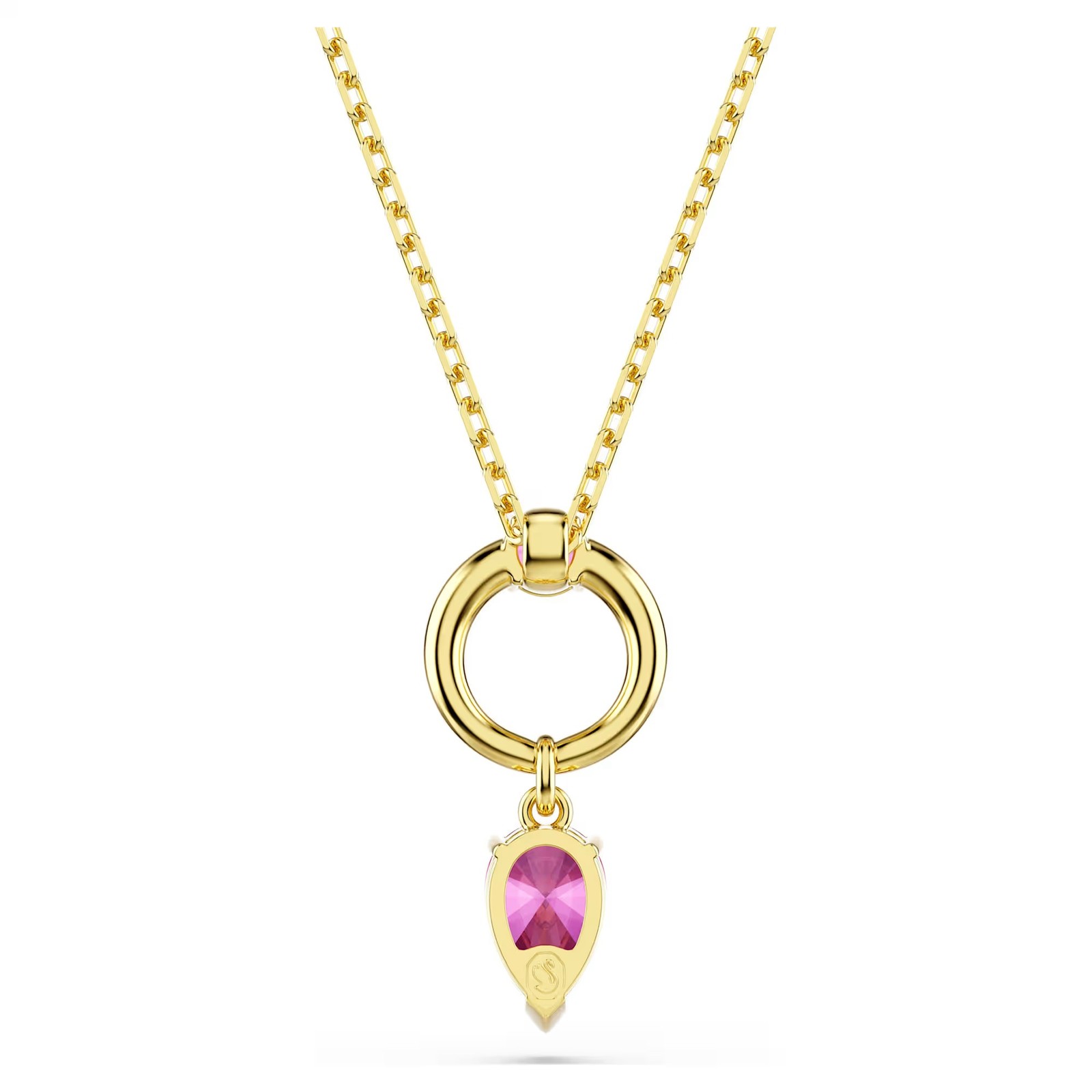 Swarovski Zirconia Mesmera Pendant, Mixed Cuts, Red, Gold Tone Plated 5732487