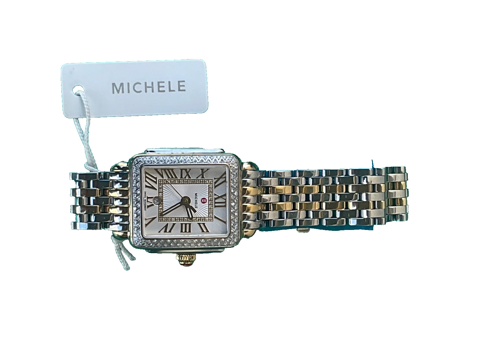 Michele Deco Madison Mid MWW06G000002 SS/YG Women’s Diamond Watch – $2895
