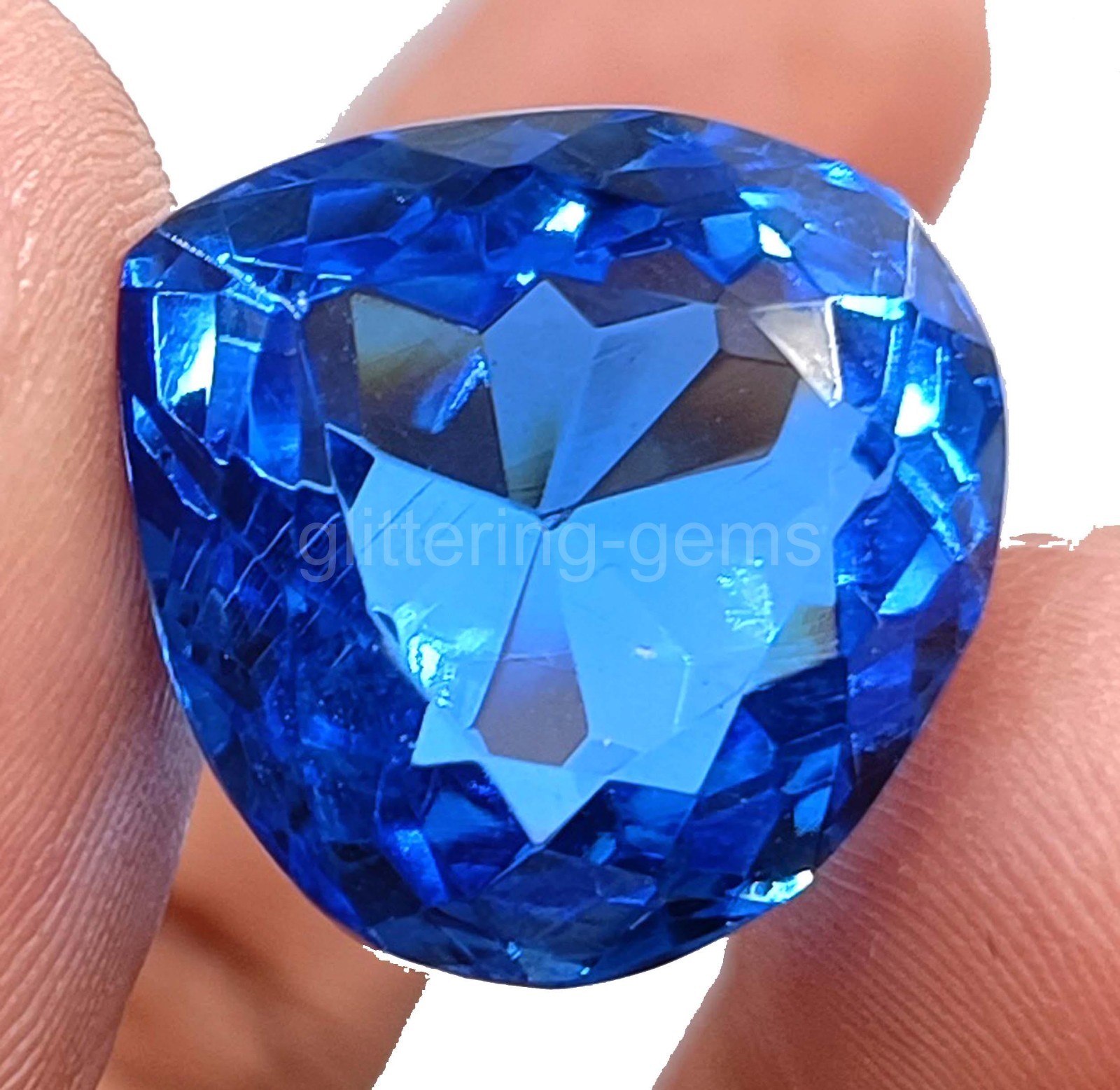 28.00 Carat Natural Blue Topaz Pear Shape IGL Certified Loose Gemstone 5DNO