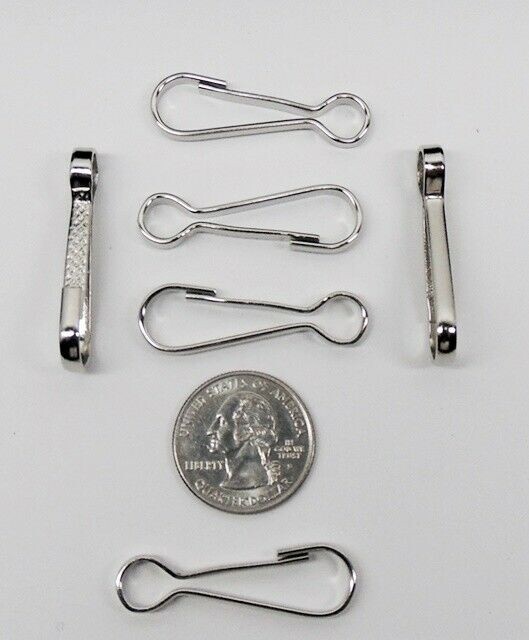 50 Super Strong LARGE SILVER LANYARD Spring Snap HOOKS 1-5/8″ Long CRAFT Finding
