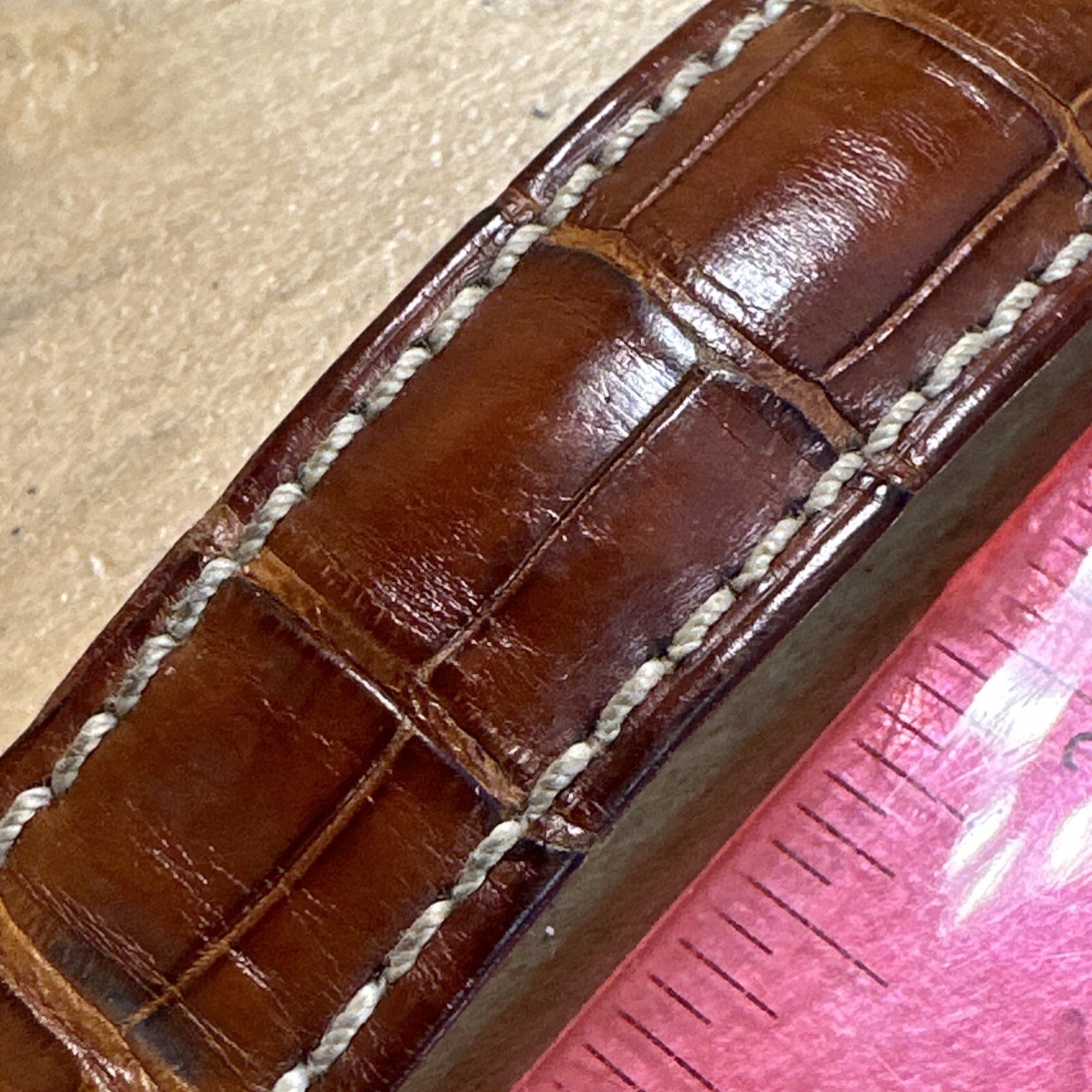 Rolex Geneva Brown Alligator Strap Ref 341767 16mm/20mm 85mm Long BDB139