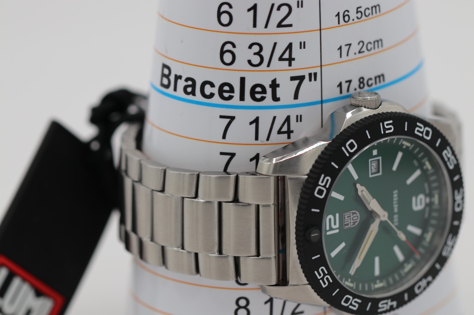 Swiss Luminox XS.3137 Pacific Diver Green Dial Tritium Stainless Mens 44mm Watch