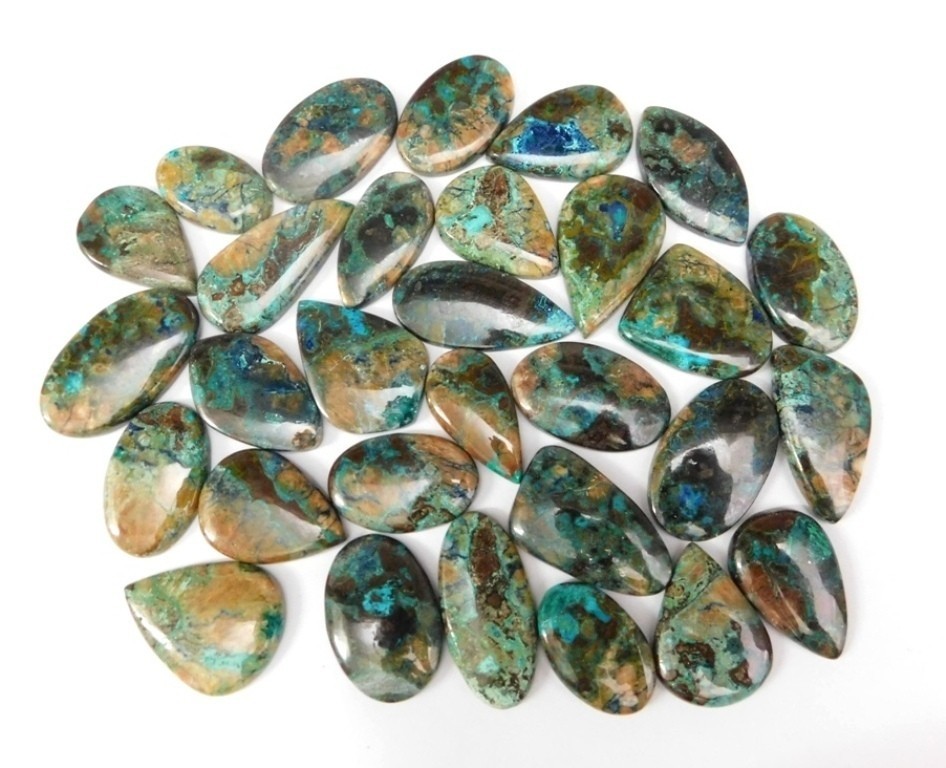 Natural Beautiful Shattuckite Cabochon Gemstone For Making Fancy Jewelry 71586