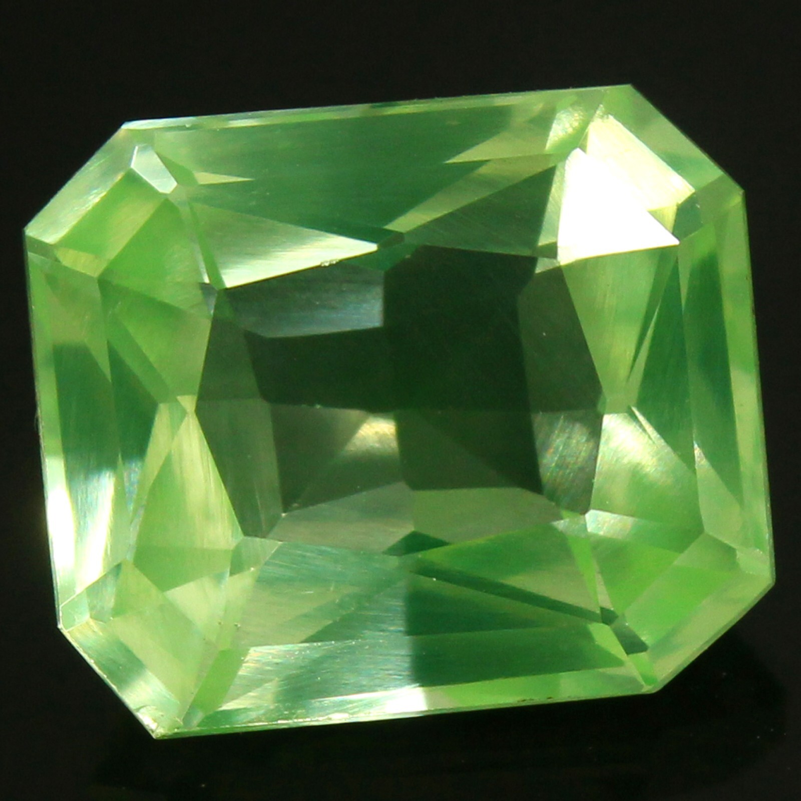 Natural 12.30 Ct Certified Tanzania Yellow Tanzanite 14×12 MM Emerald Gemstone