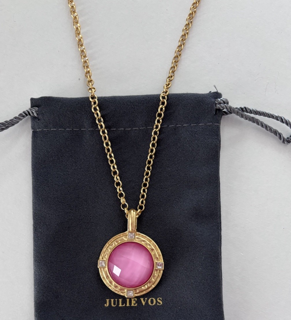 Brand New, Julie Vos Gemstone Statement Necklace