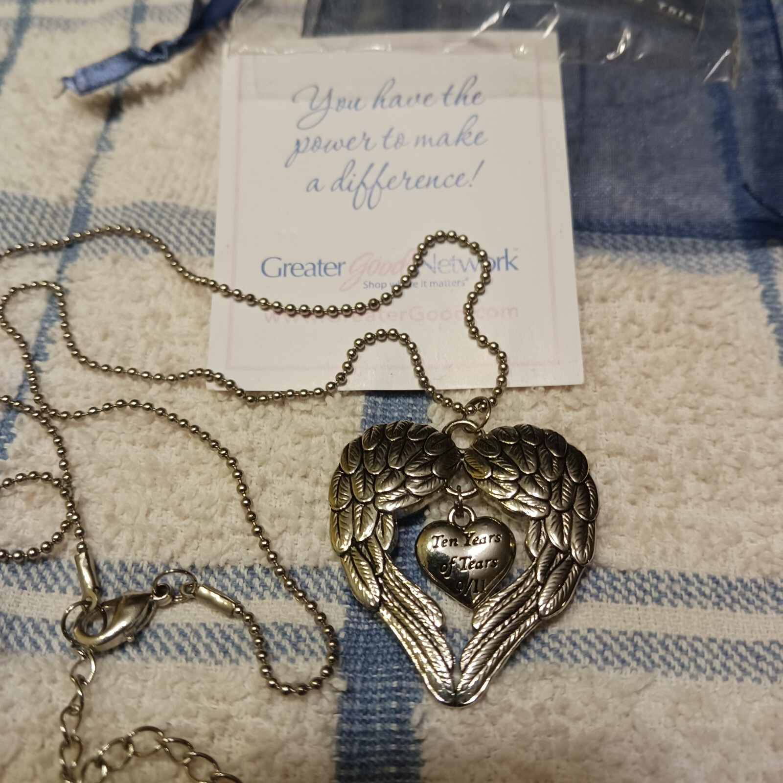 10 Years Of Tears 9/11 Commemorative Necklace And Pendant