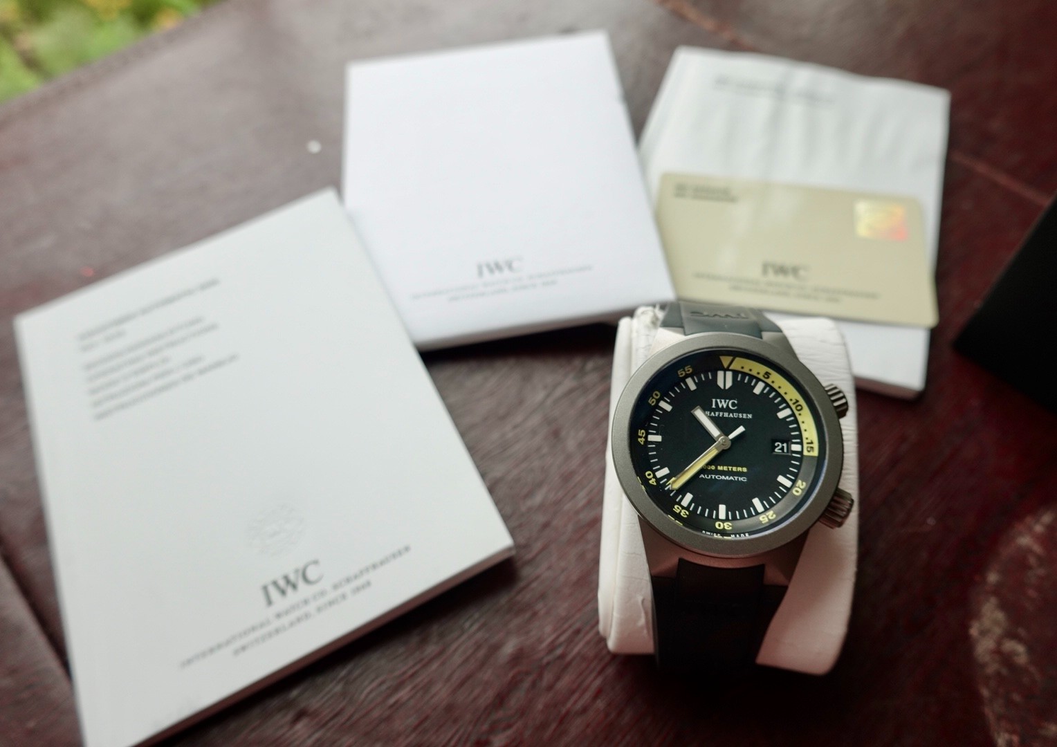 IWC Aquatimer Men’s Black Watch – IW353804
