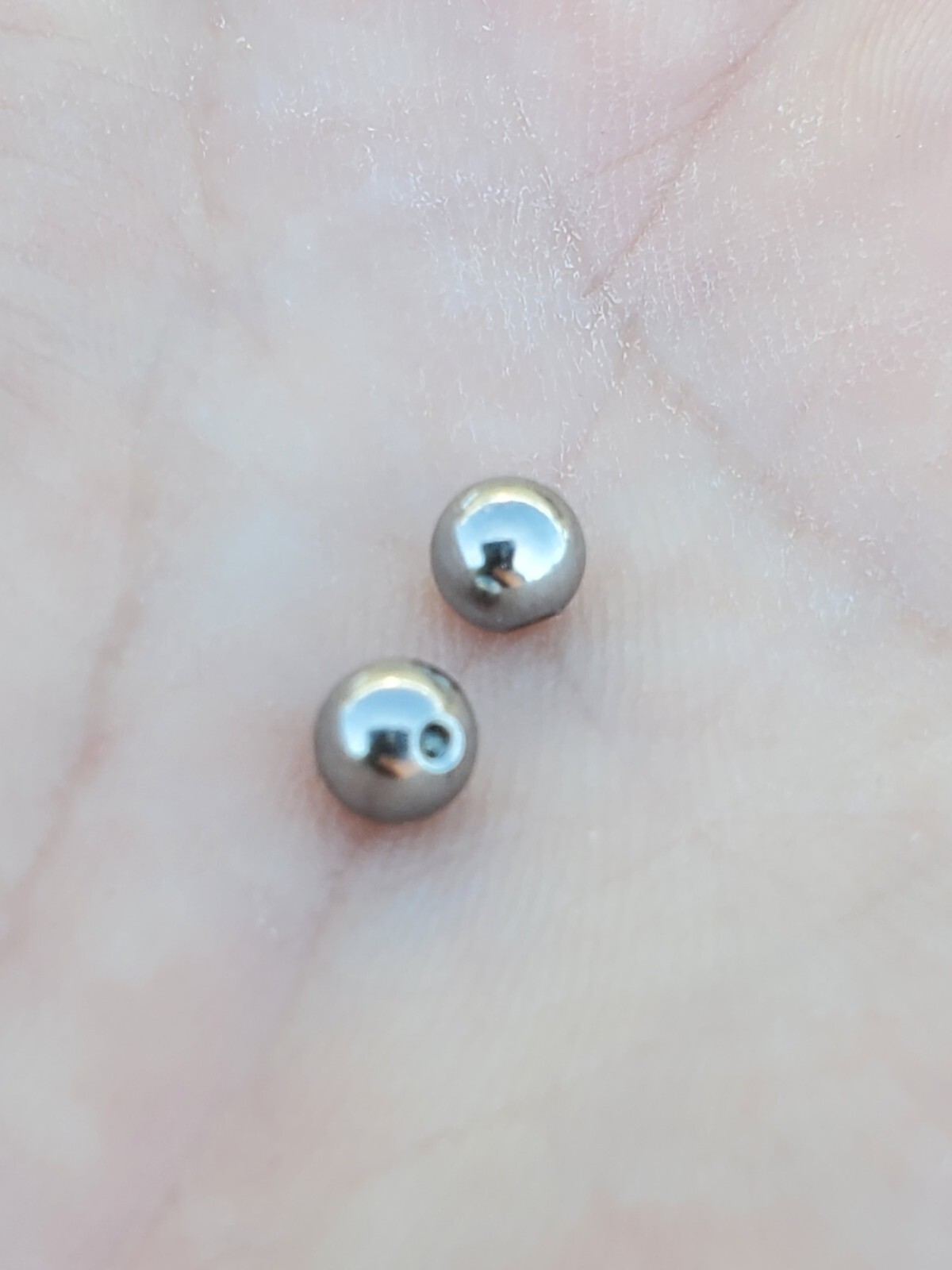 2 Surgical Steel High Polish 18g 16g 14g Externally Threaded Replacement