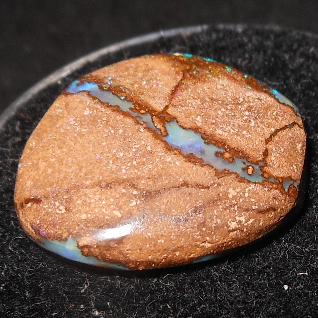 10.60ct Australian Boulder Opal 19.4×16.5×5.1mm