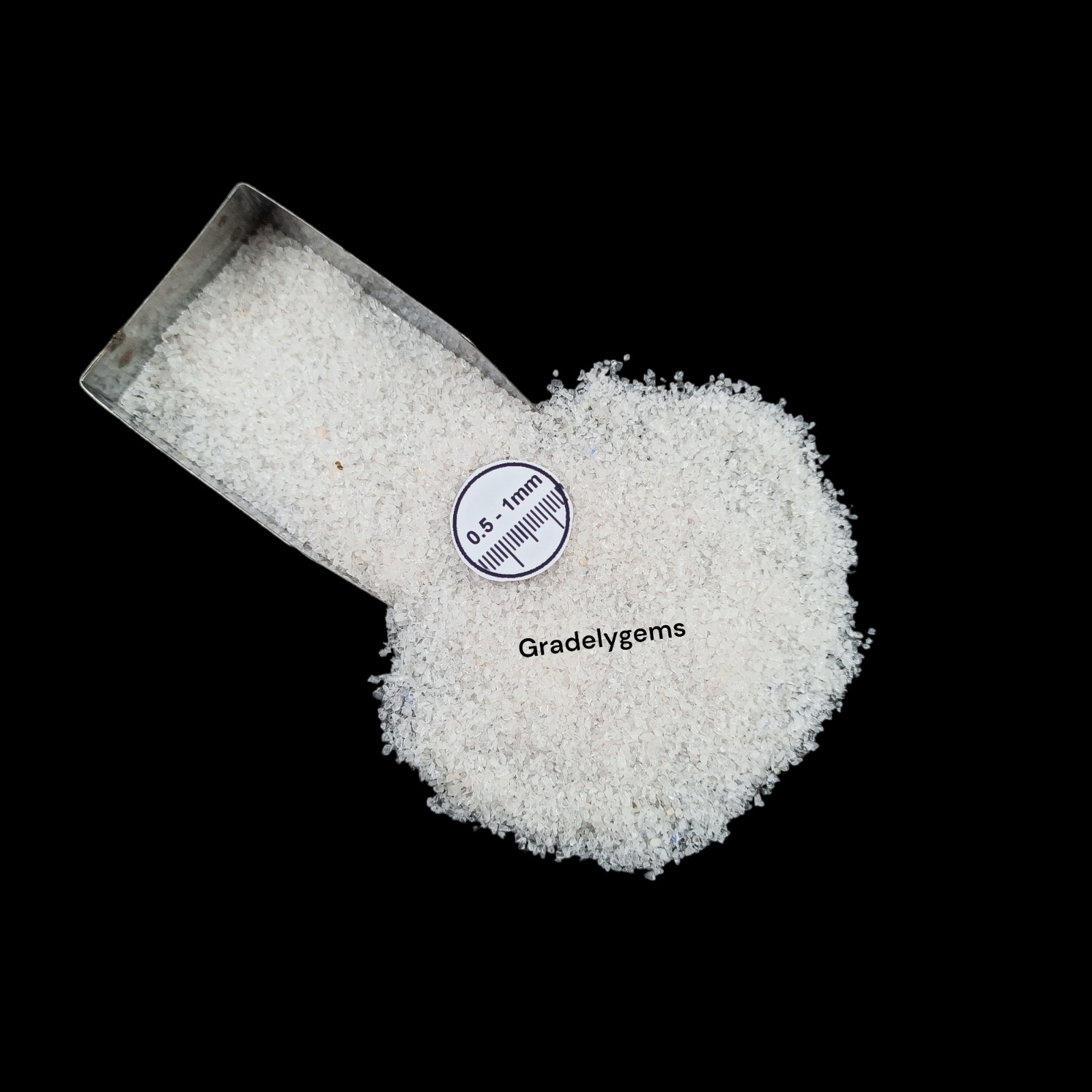 Natural Rose Quartz Gemstone Crushed Powder – Healing Crystal for DIY Crafts