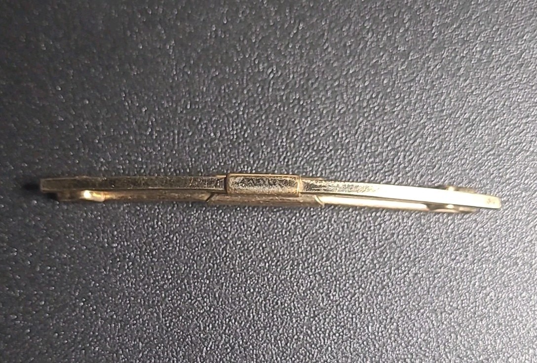 Vintage Swank Tie Clip Bar 10K 1/10 Gold Filled 2 inches