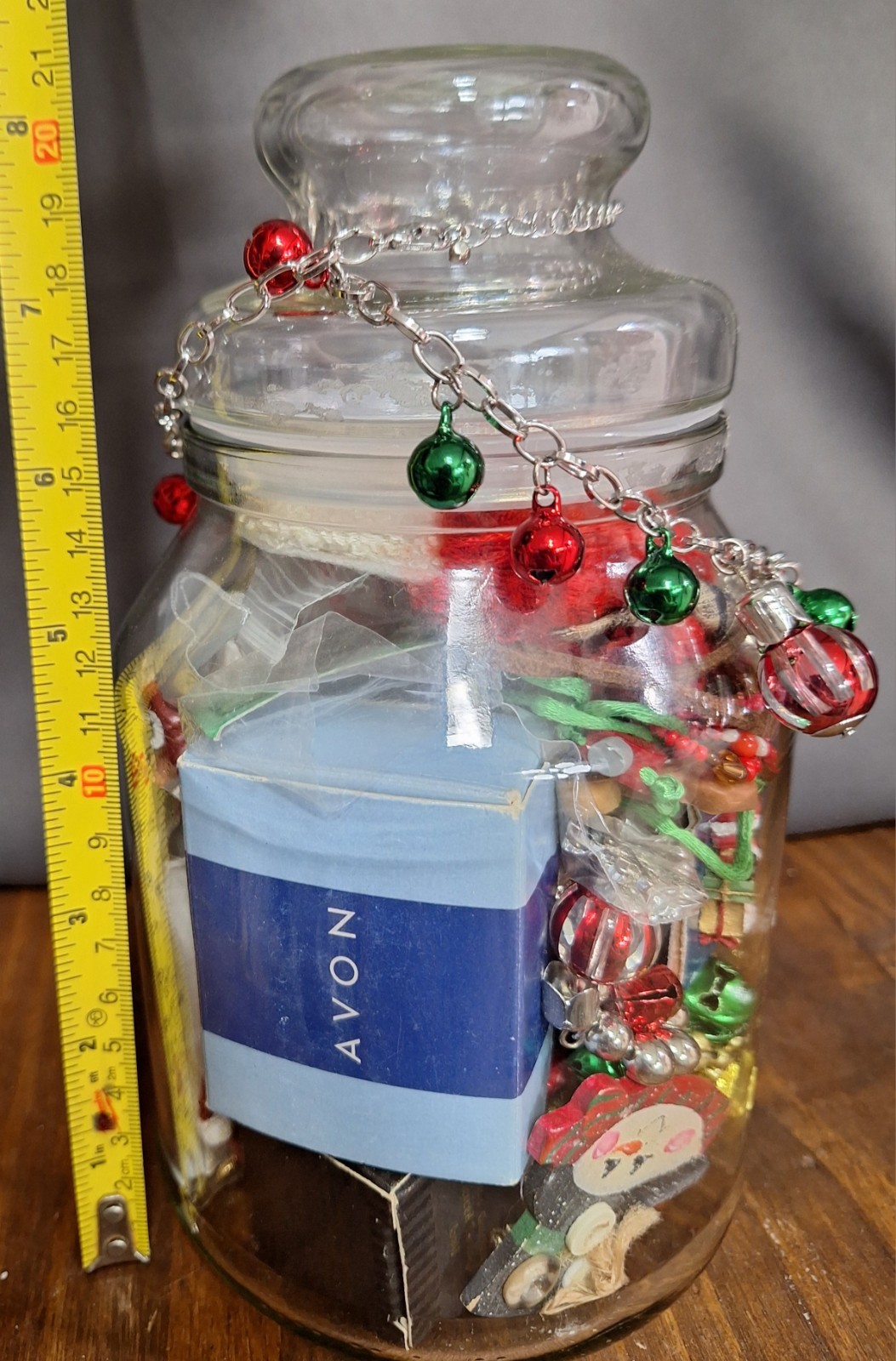 Mystery Jewelry Jar Christmas Themed Vintage To Now Large