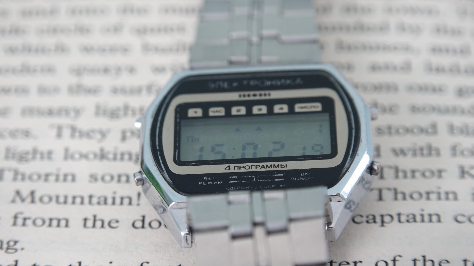Vintage Soviet Digital Watch ELEKTRONIKA 54 4 Alarm USSR Chrone Alarm Quartz
