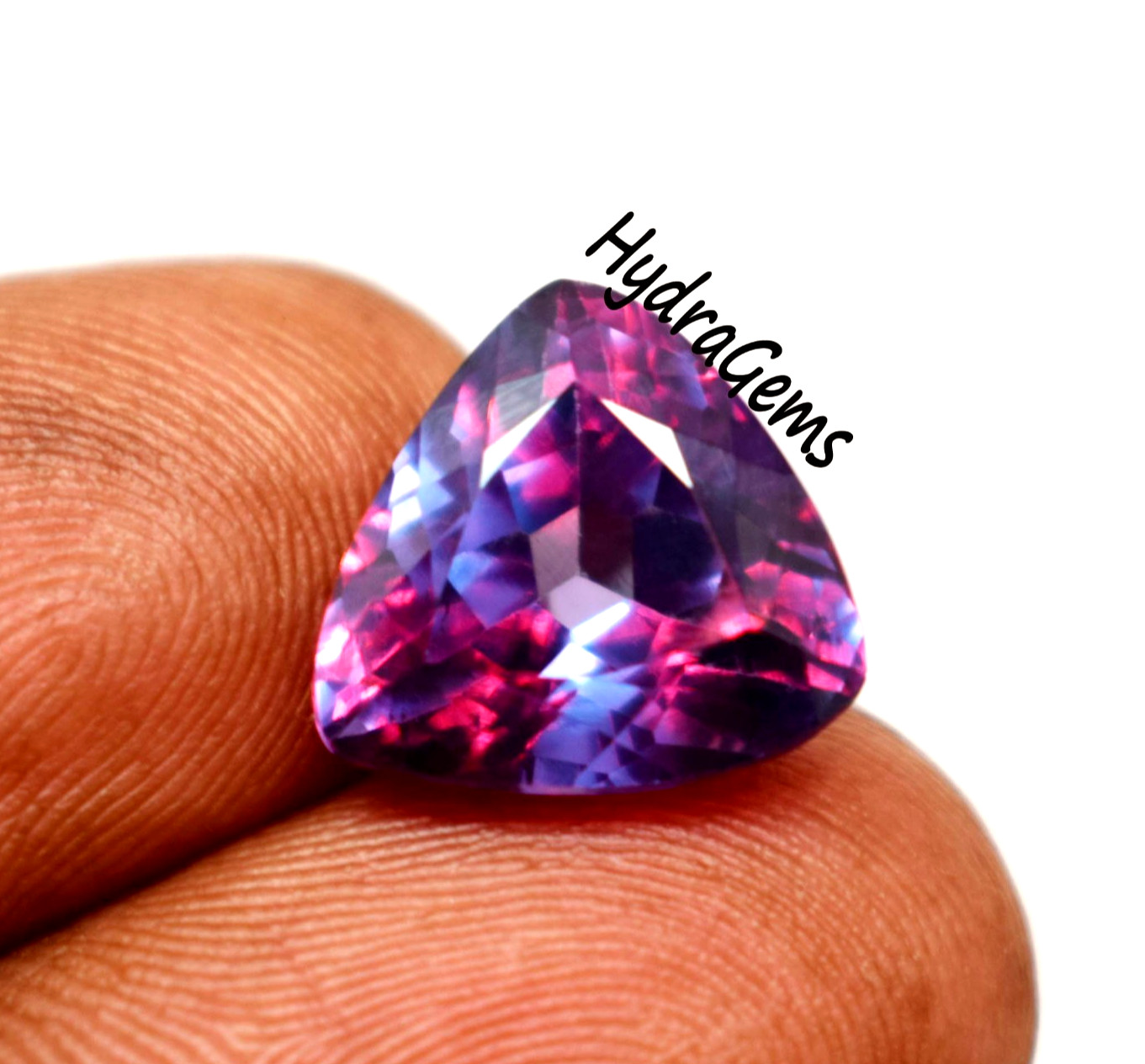 Natural 9.35 Ct Trillion Alexandrite Russian Color Change Flawless Rare Gemstone