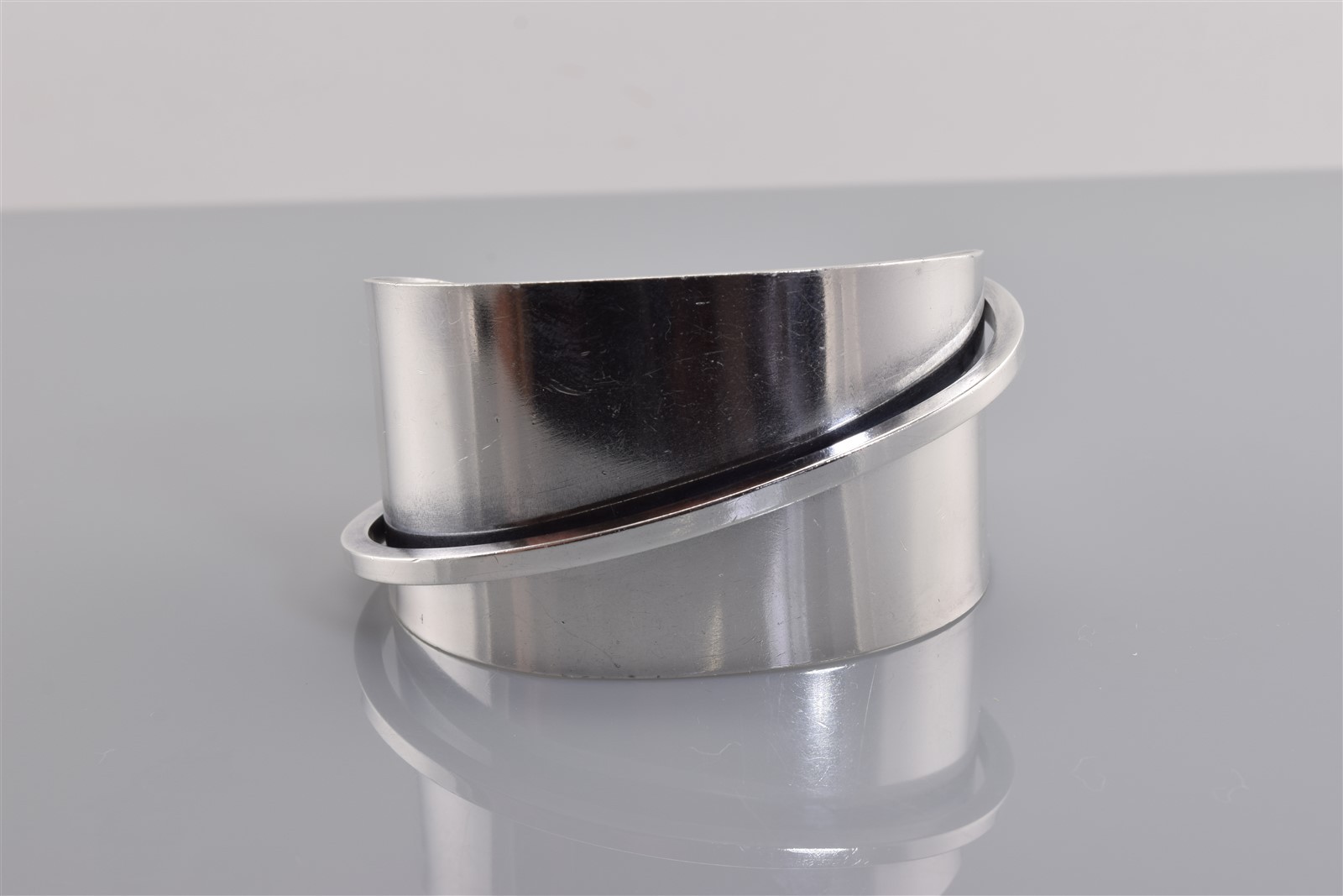 RARE Henry STEIG Sterling Silver Modernist Statement Cuff 925 Bracelet 50g 6.5″