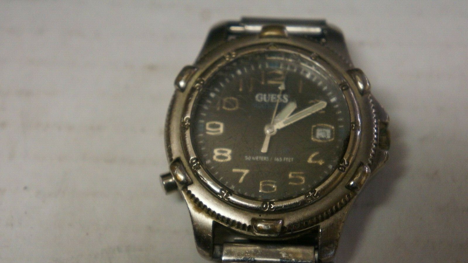Guess Waterpro Wrist Watch 50 Meters 165 Feet SS Steel PHILLIPINES MVMT