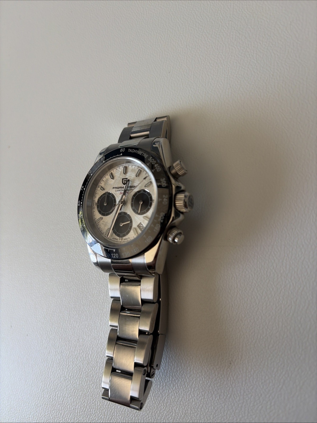Men’s Silver Pagani Design Chronograph Watch