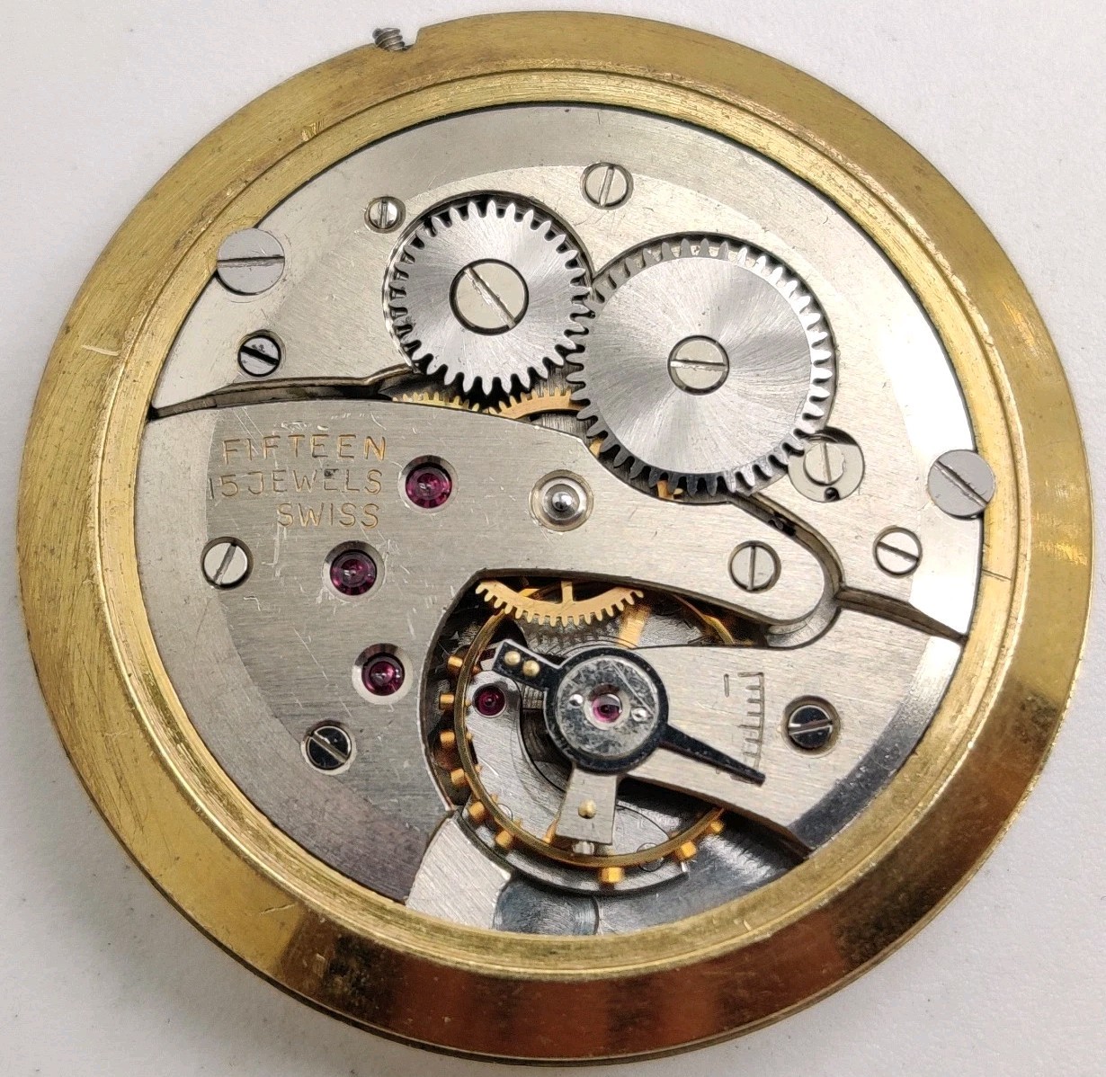 Rare Majex High Grade Recta FA12 15 Jewel watch movement Runs For Repair