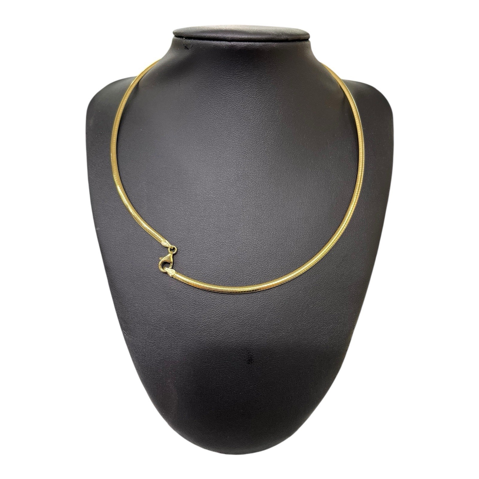 9ct 9K Yellow Gold Omega Collar Link Chain Necklace 11.14 Grams 45.5cm. New