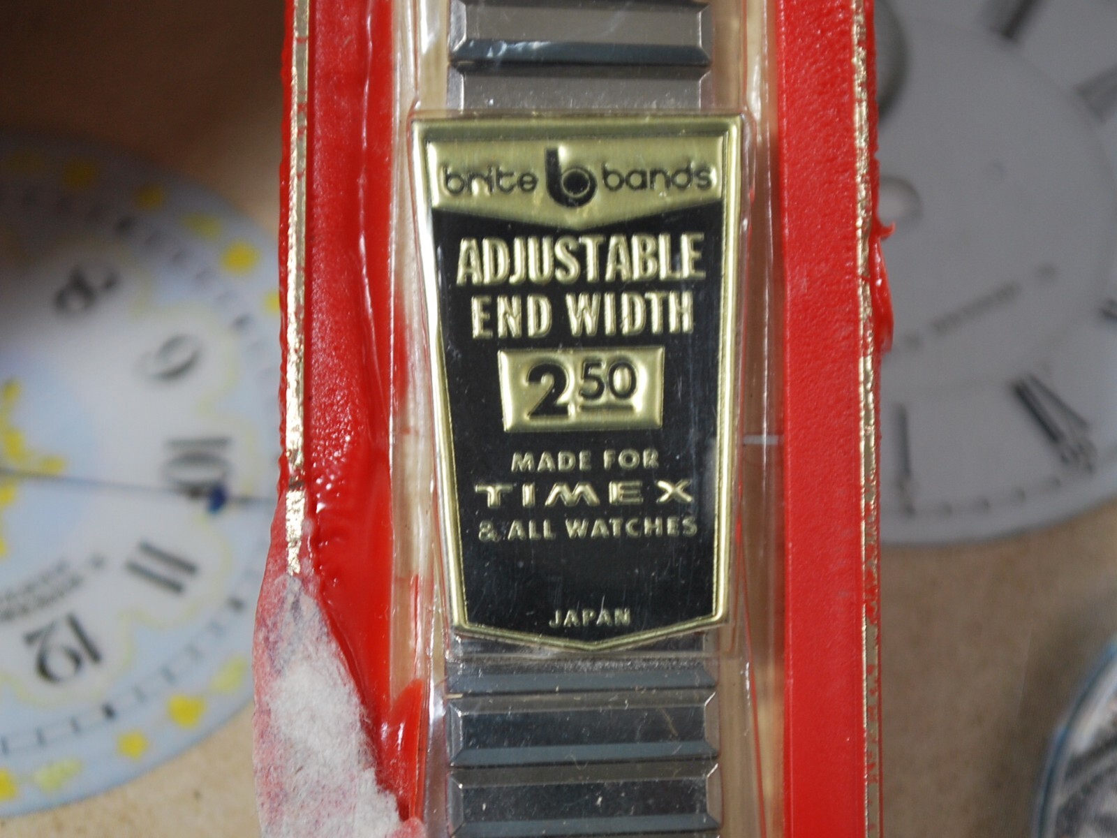 Vintage NOS 16mm to 20mm BRITE Stainless Steel Men’s Watch Band