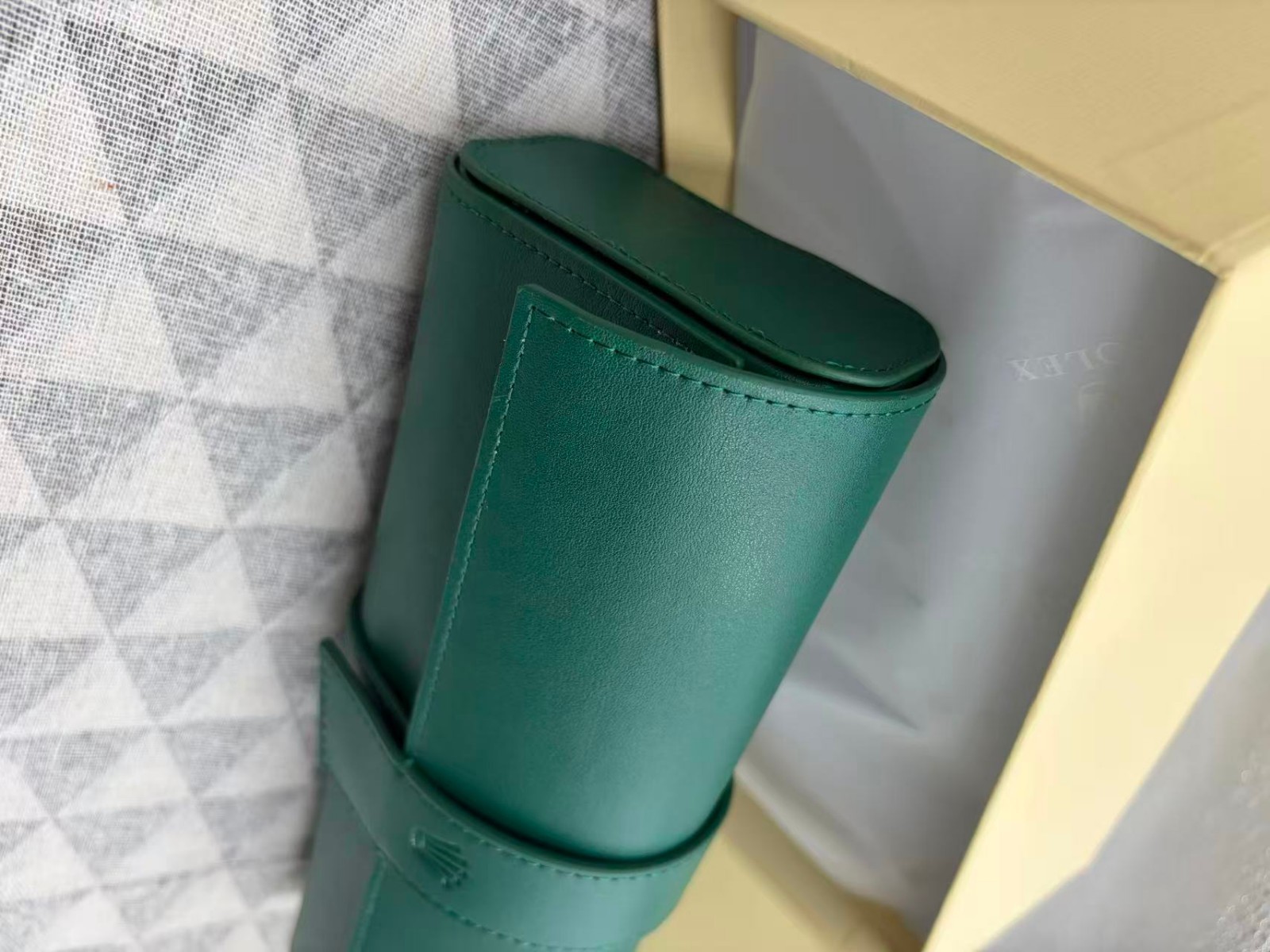 Luxury Green Leather Watch Roll Travel Case 3 Slot Storage Pouch Collector Gift