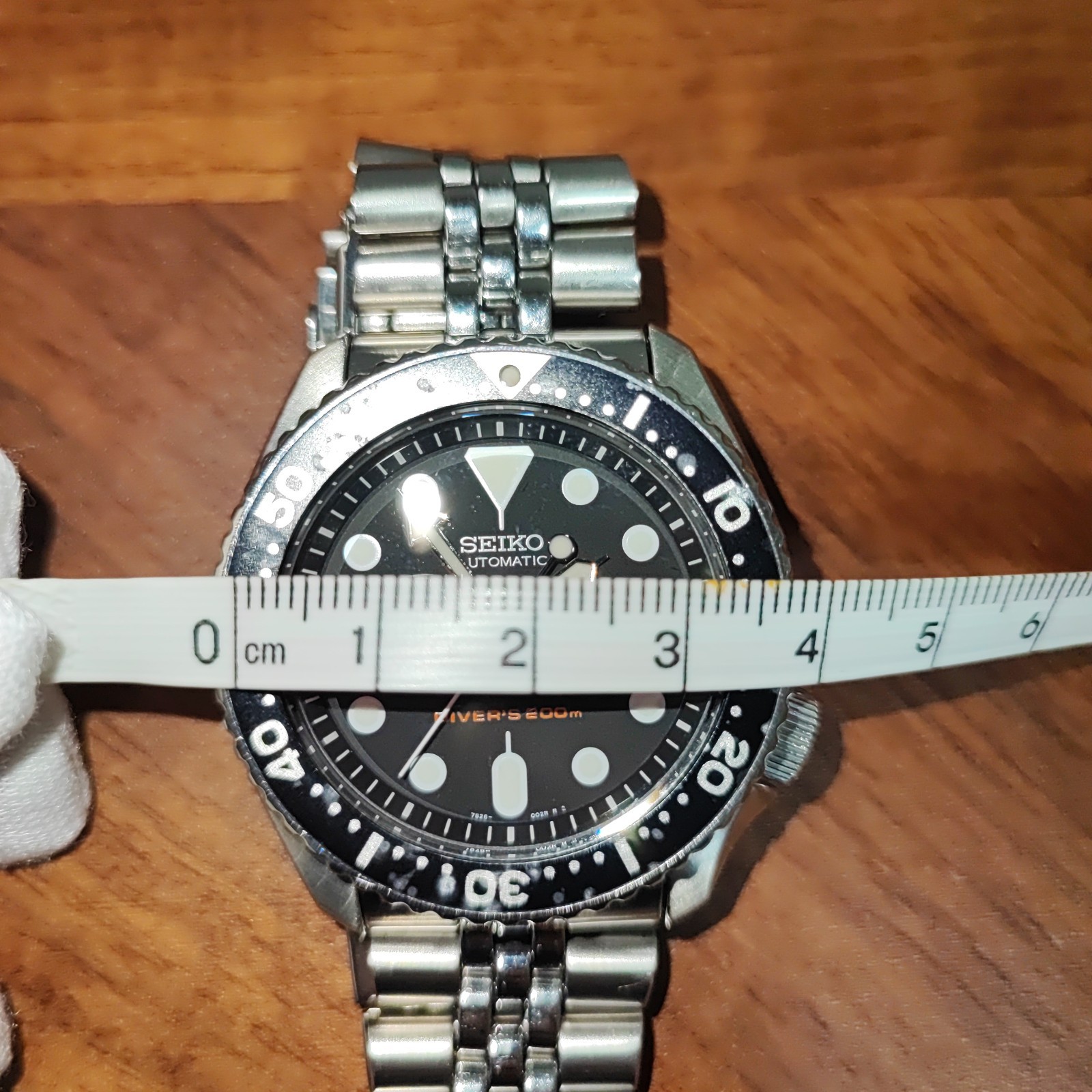 USED SEIKO Black Boy 7S26-0020 Automatic Genuine Jubilee Bracelet