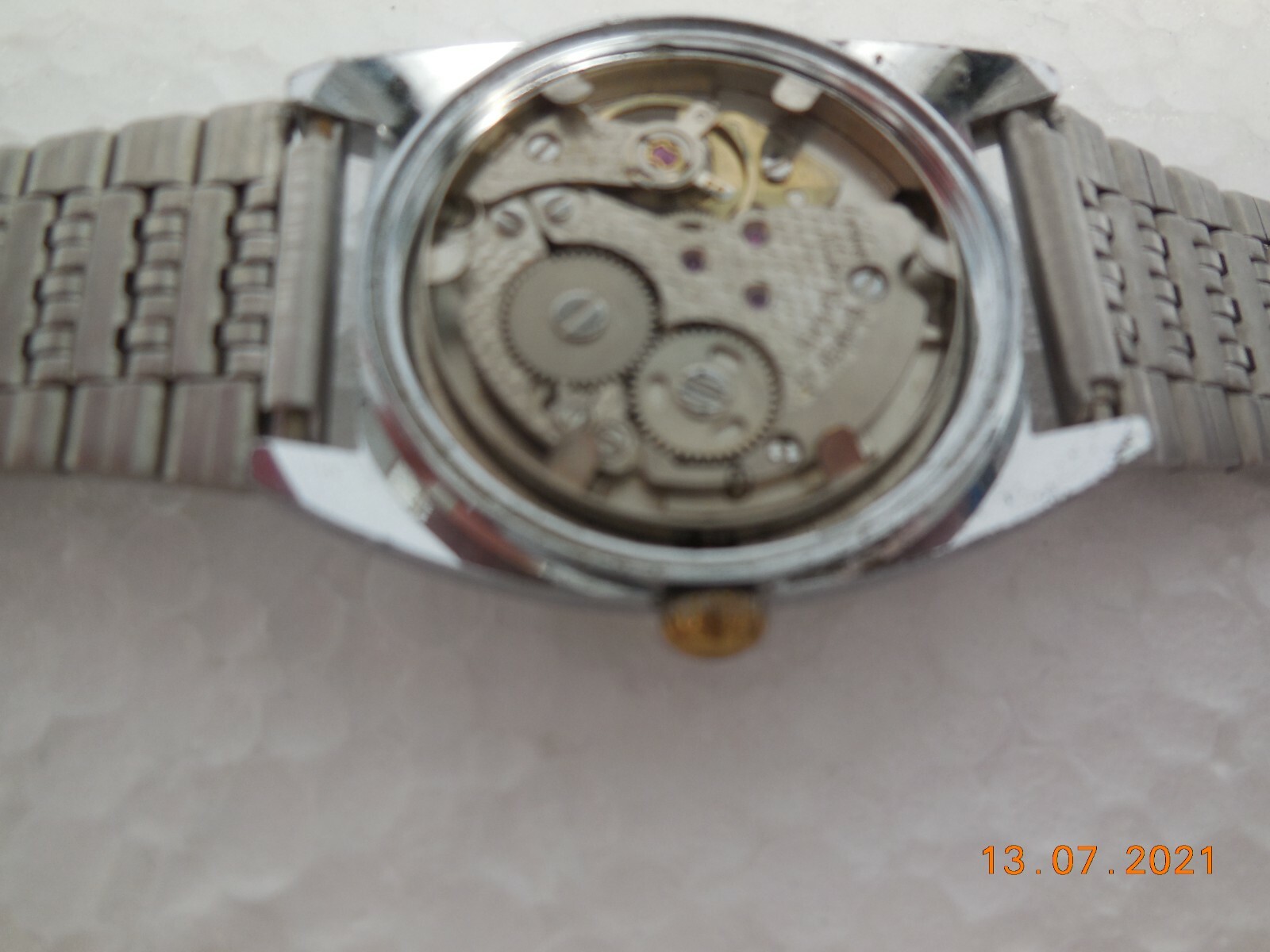 Vintage Swiss Chronosport 17 Jewel Incabloc Watch ~ Stainless Steel Case & Strap