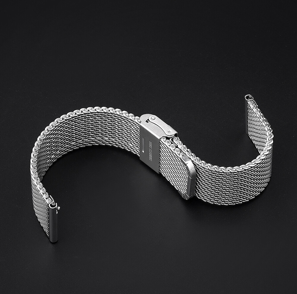 Metal Woven Mesh Watch Strap 18mm 20mm 22mm 24mm 316L Stainless Steel Watch Band