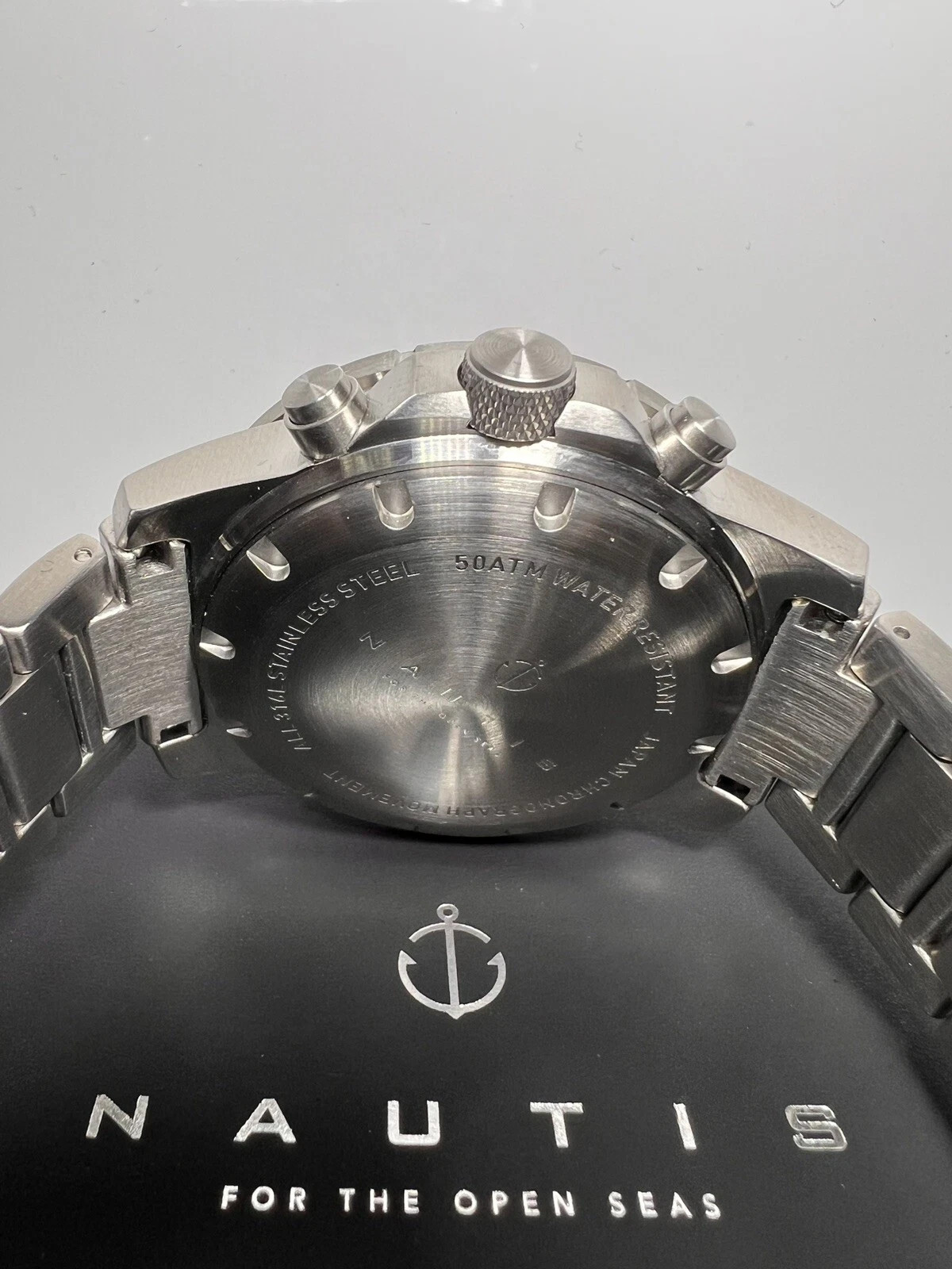 NAUTIS Dive Chrono 500 Men’s Blue Dial Diver Chrono Quartz Watch WR500m Ø45mm