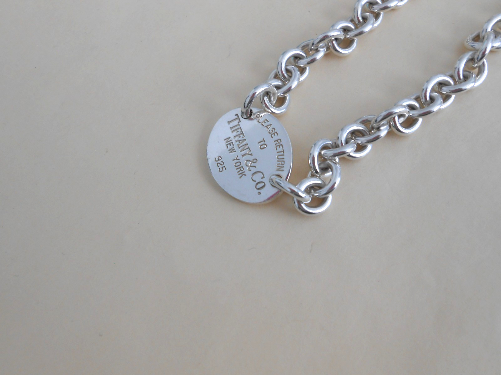 Tiffany & Co. Return to Tiffany Oval Tag Bracelet 8.25”