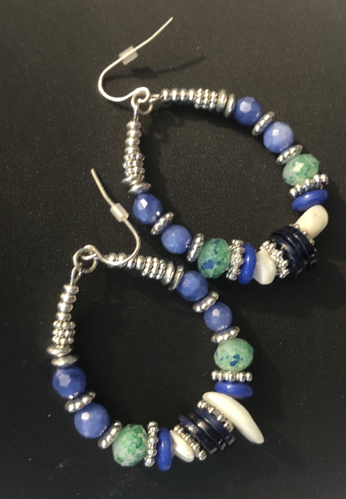 Contemporary Silver Toned Beaded Boho Earrings Fashion Jewelry2455 GS50C23