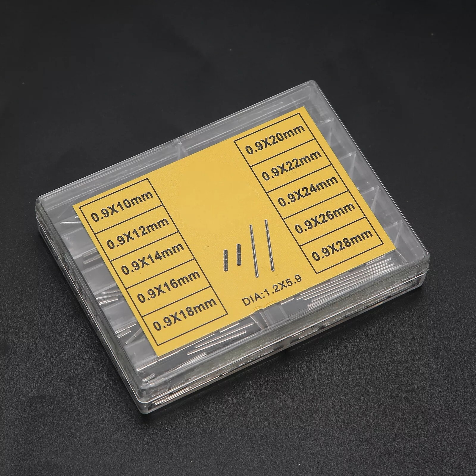 10 Sizes Tube and Pins For Watch Band Strap Watch Repair Tool Accessory 10-28mm
