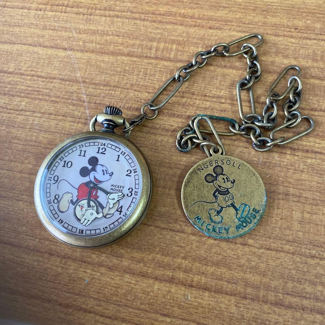 Ingersoll Disney Mickey Mouse Reissue Pocket Watch