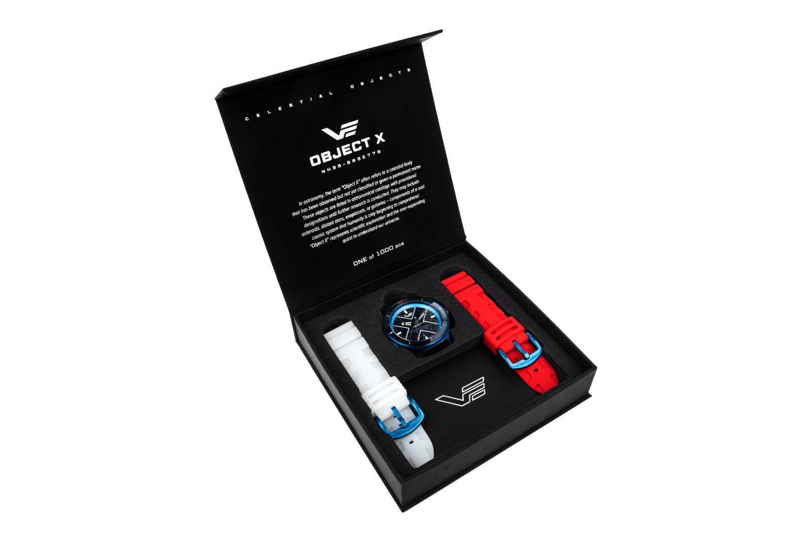 Vostok-Europe OBJECT-X Automatic NH35-599E776 Blue Tritium Watch